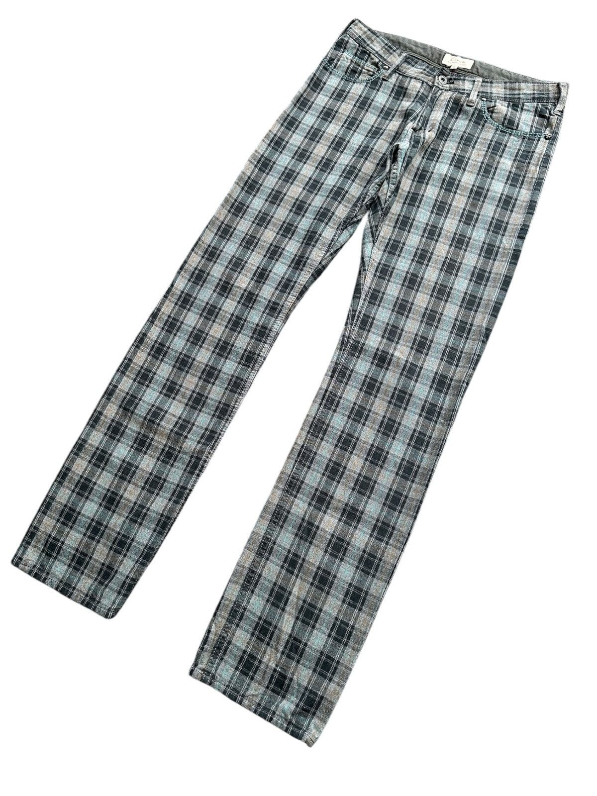 Japanese Brand 2000's Hiromichi by Hiromichi Nakano plaid pant Size US 31 - 2 Thumbnail