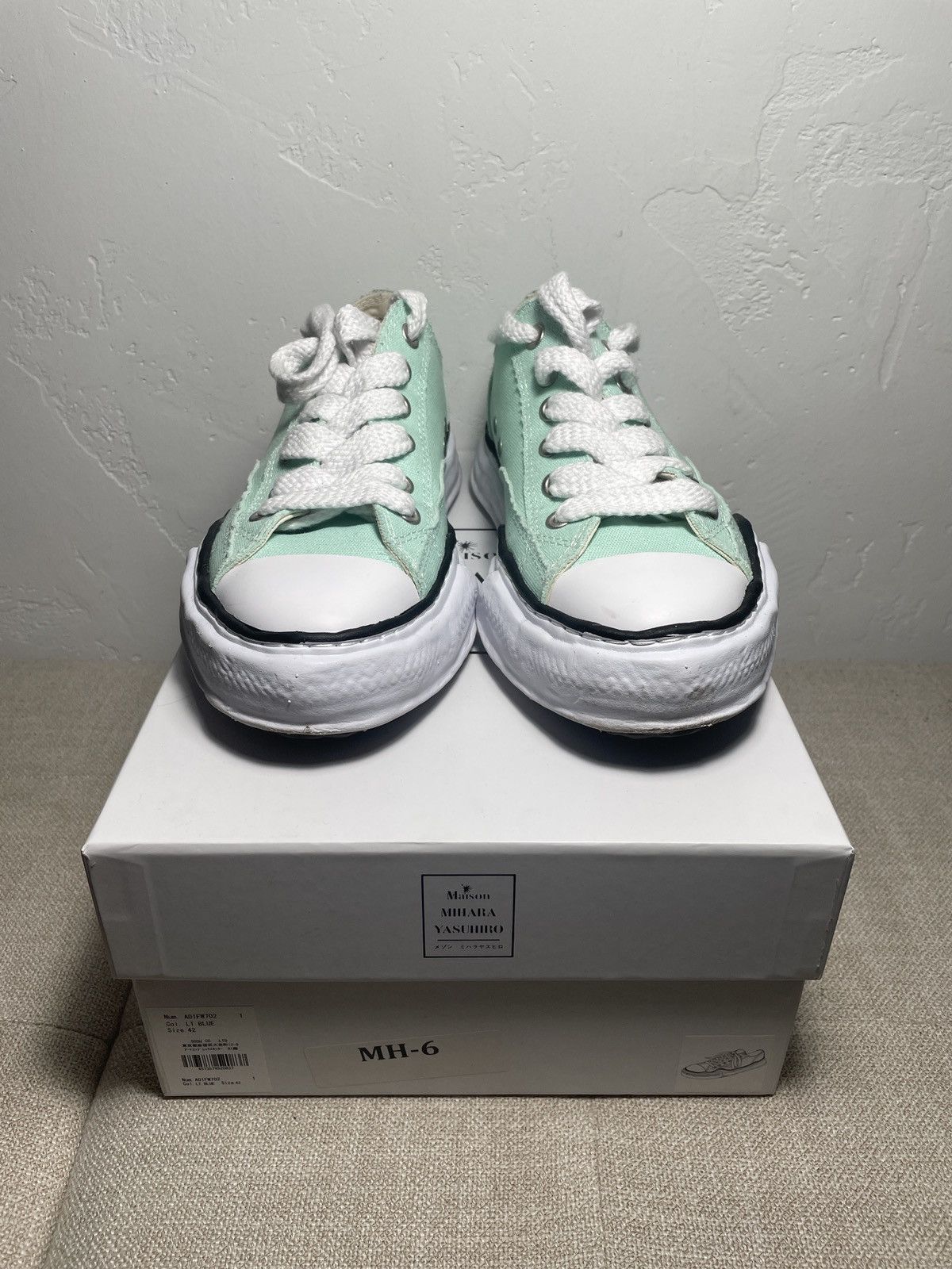 Maison MIHARA YASUHIRO Maison Mihara Light Blue Peterson Low (SIZE 42) Size US 9 / EU 42 - 2 Thumbnail