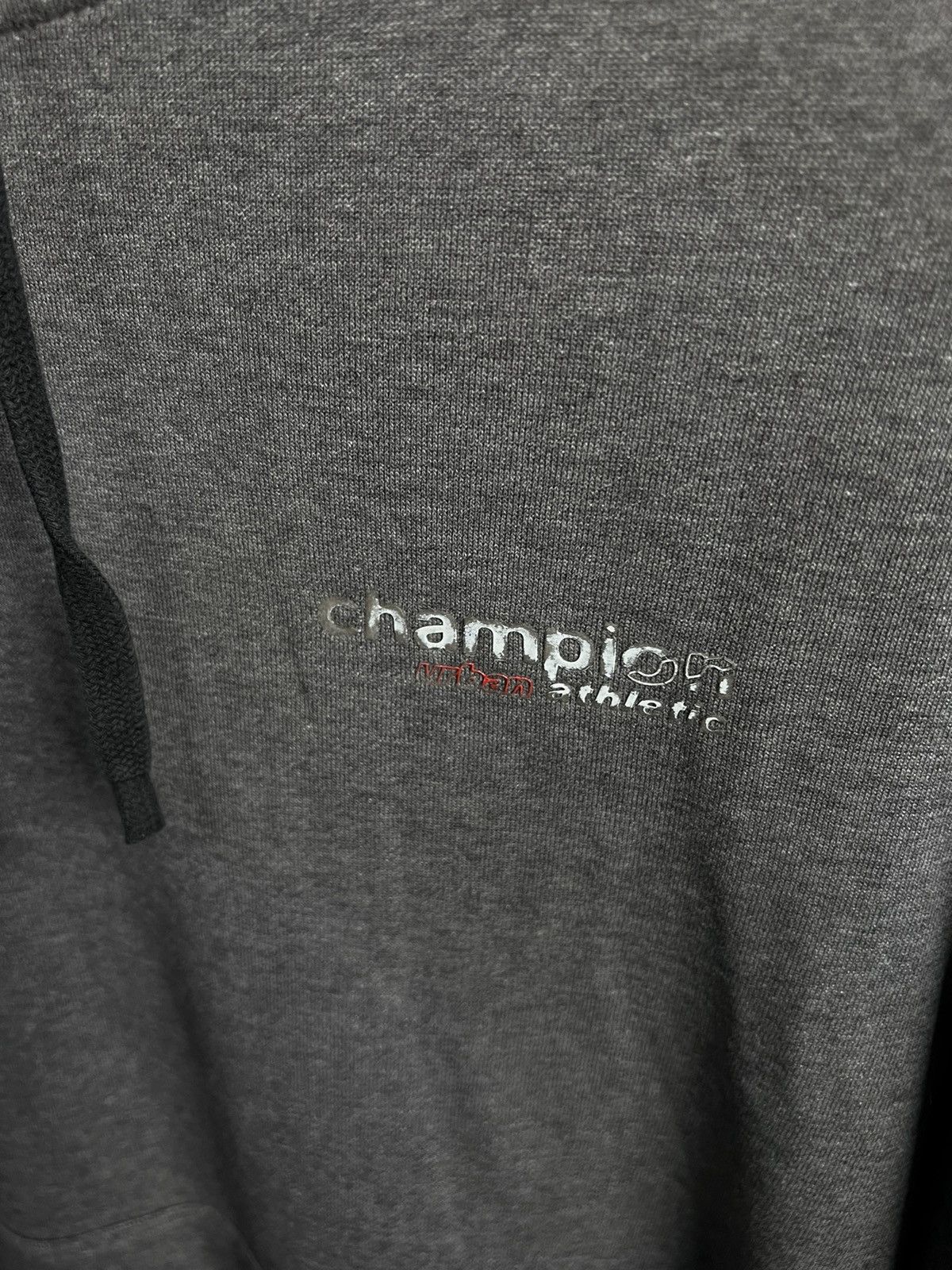 Champion × Vintage 🔴 Vintage grey hoodie Champion urban athletic apparel Size US S / EU 44-46 / 1 - 6 Thumbnail