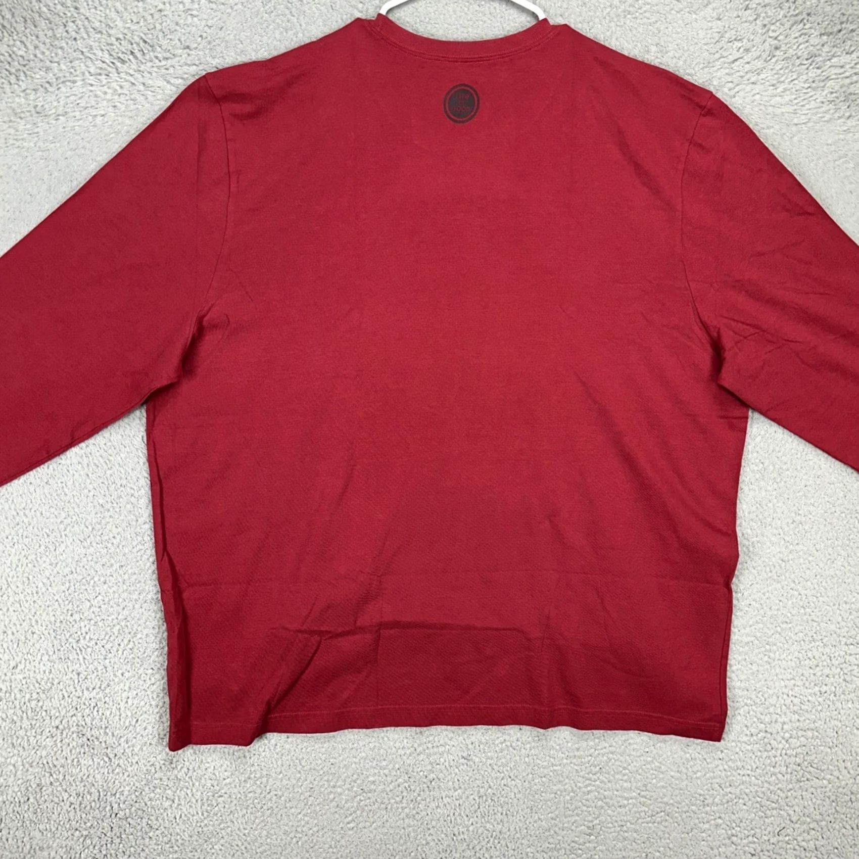 Life is Good VINTAGE Life is Good Crusher Tee Mens Golf Graphic T-Shirt 3XL Red Long Sleeve Mens Size US XXL / EU 58 / 5 - 3 Thumbnail