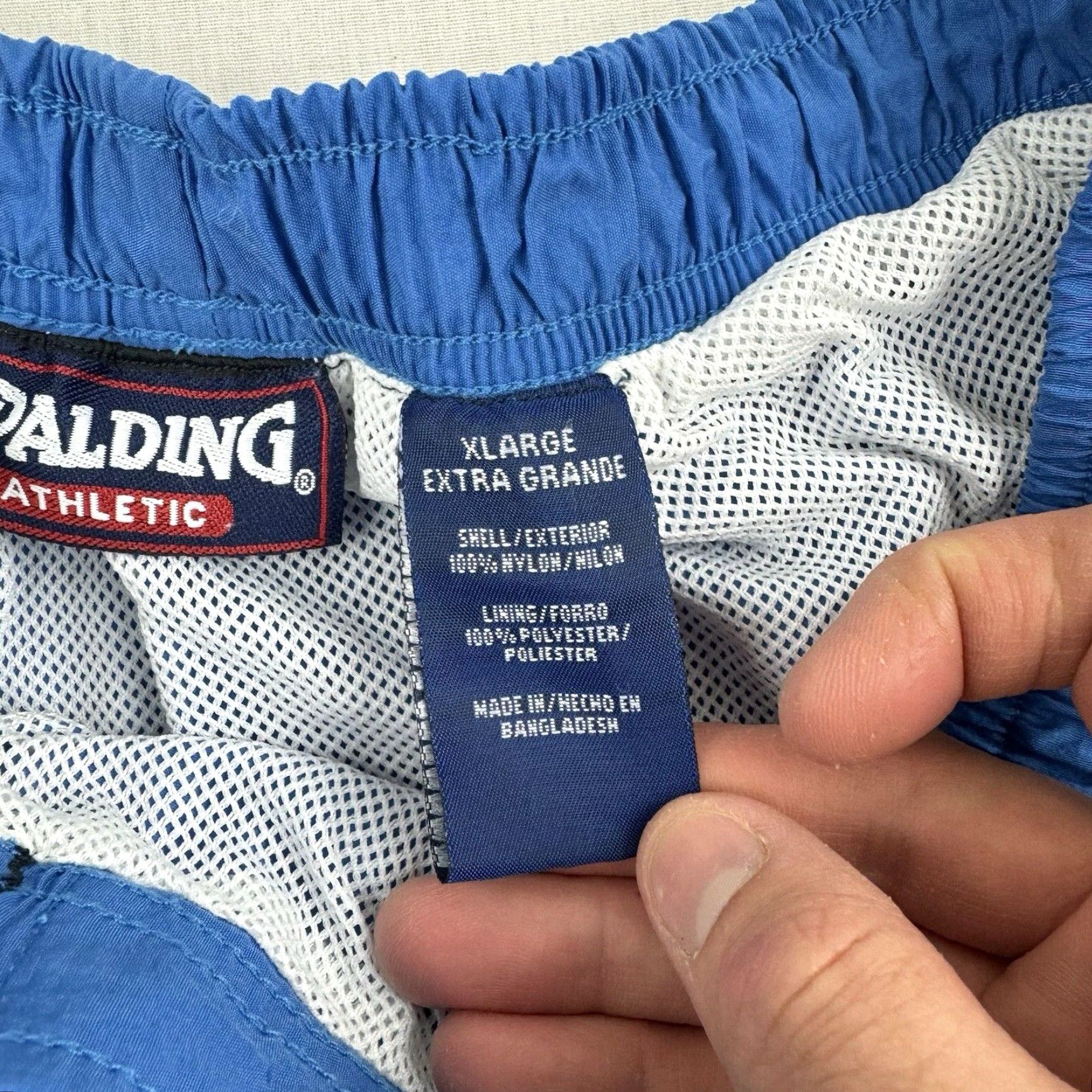 Spalding Vintage Spalding Swim Trunks Adult XL Blue Grunge Y2K Baggy Hipster Punk Shorts Size US 36 / EU 52 - 7 Thumbnail