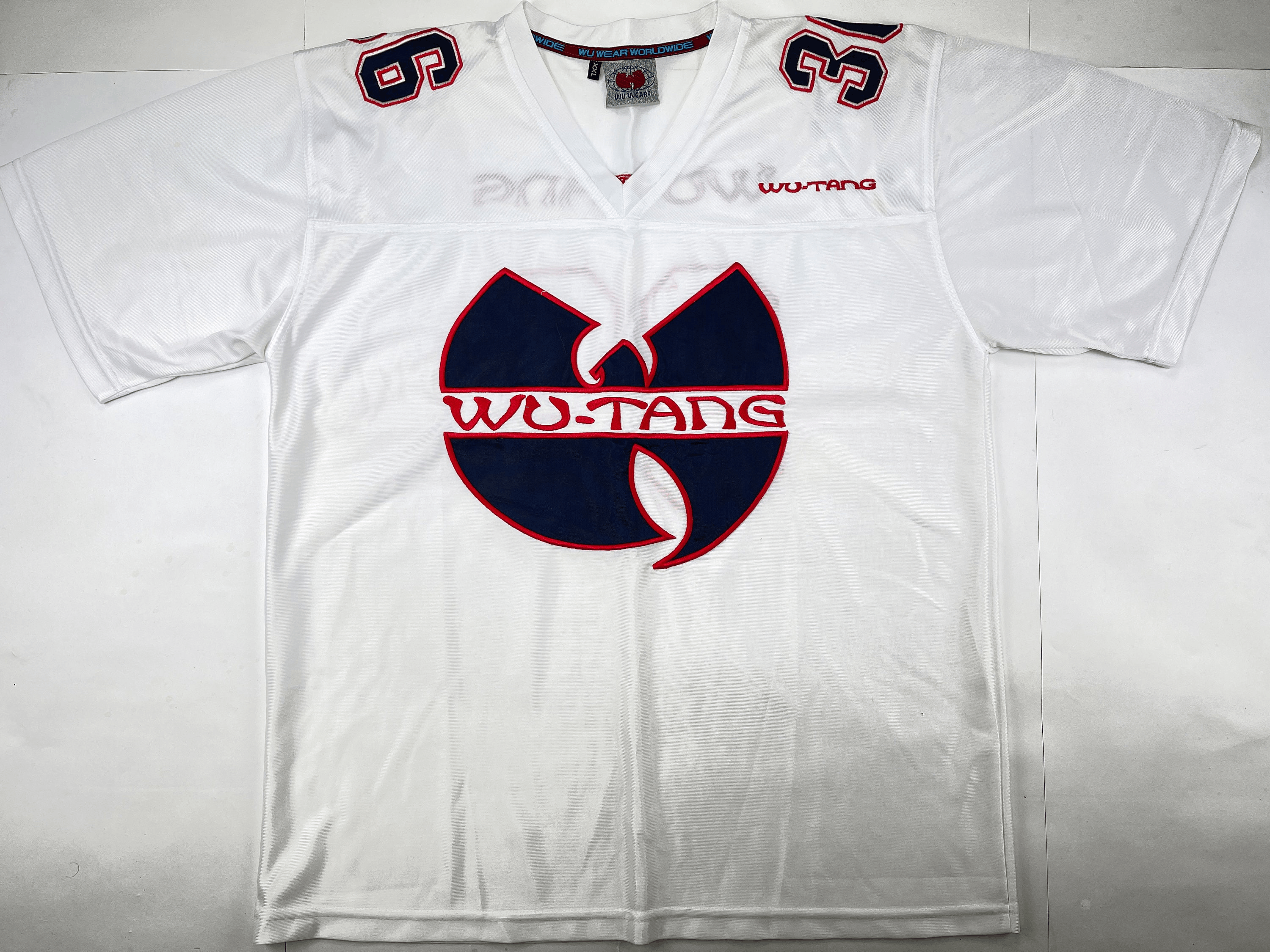 WU WEAR t-shirt, vintage hip hop jersey, 90s Wu-Tang Clan XL