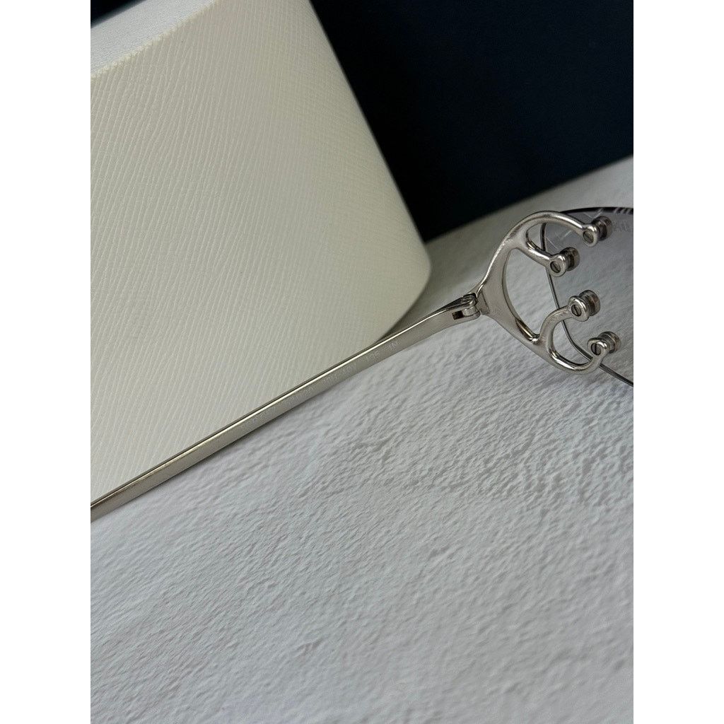 Prada NEW Prada PR C57S Sunglasses in Silver Grey $815 Size ONE SIZE - 7 Thumbnail
