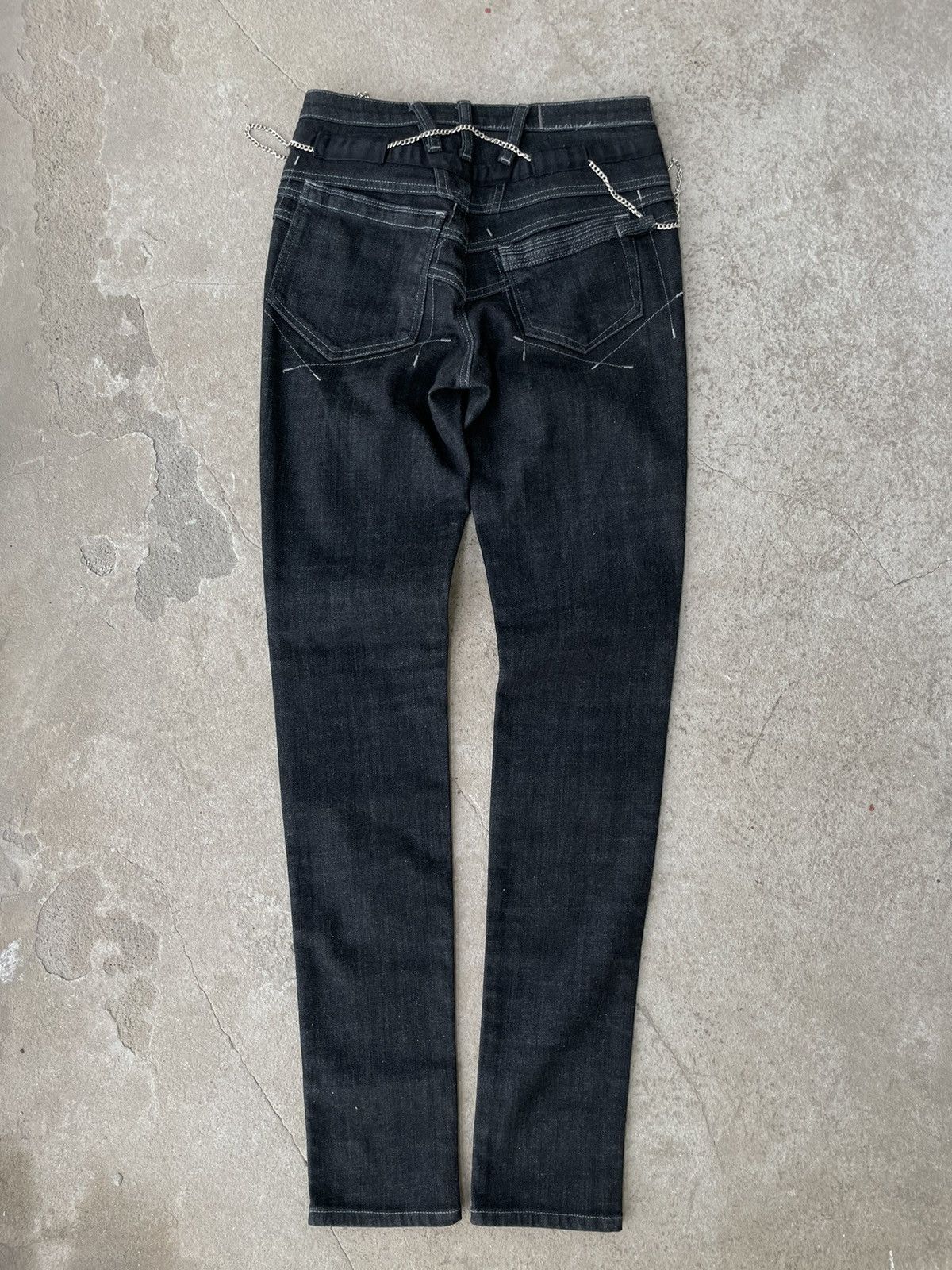 Marithe + Francois Girbaud MARITHE FRANCOIS GIRBAUD M+FG Y2K BONDAGE SKINNY JEANS Size US 28 / EU 44 - 2 Thumbnail