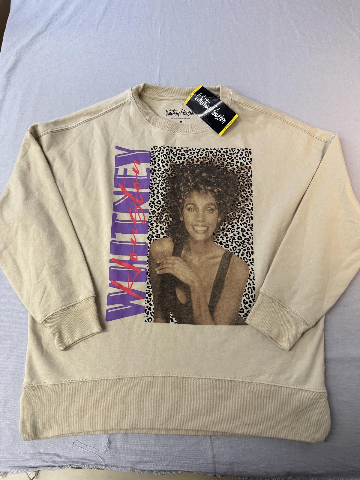 Designer Whitney Houston Crewneck - Leopard Print Swetashirt Tags - M Size US M / EU 48-50 / 2 - 1 Thumbnail