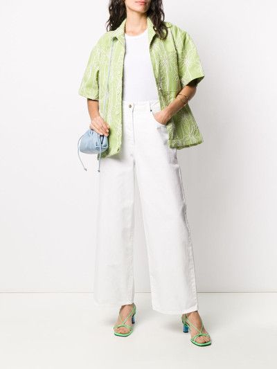 Jacquemus o1mle0524 Le Jean De Nimes Denim Trousers in White Size 29" - 2 Thumbnail