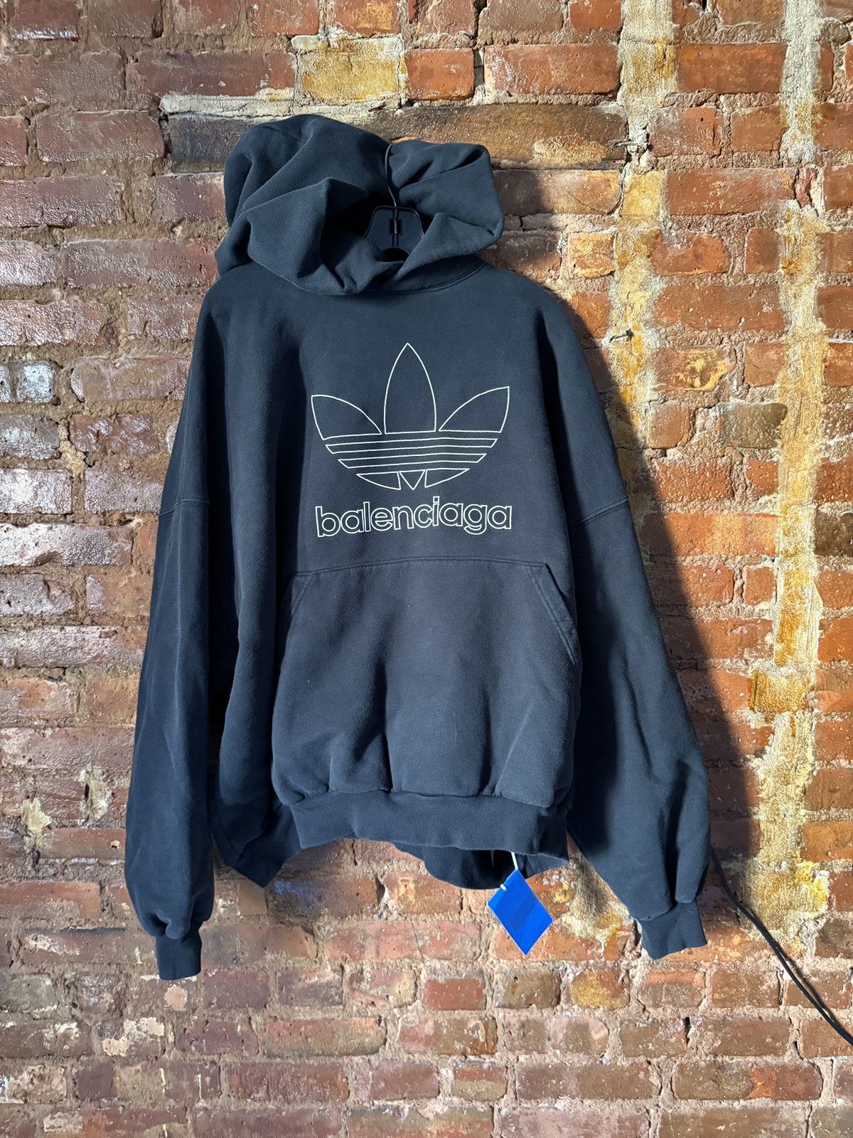 Adidas × Balenciaga New! 🥊 Balenciaga Adidas Embroidered Hoodie Size US M / EU 48-50 / 2 - 1 Thumbnail