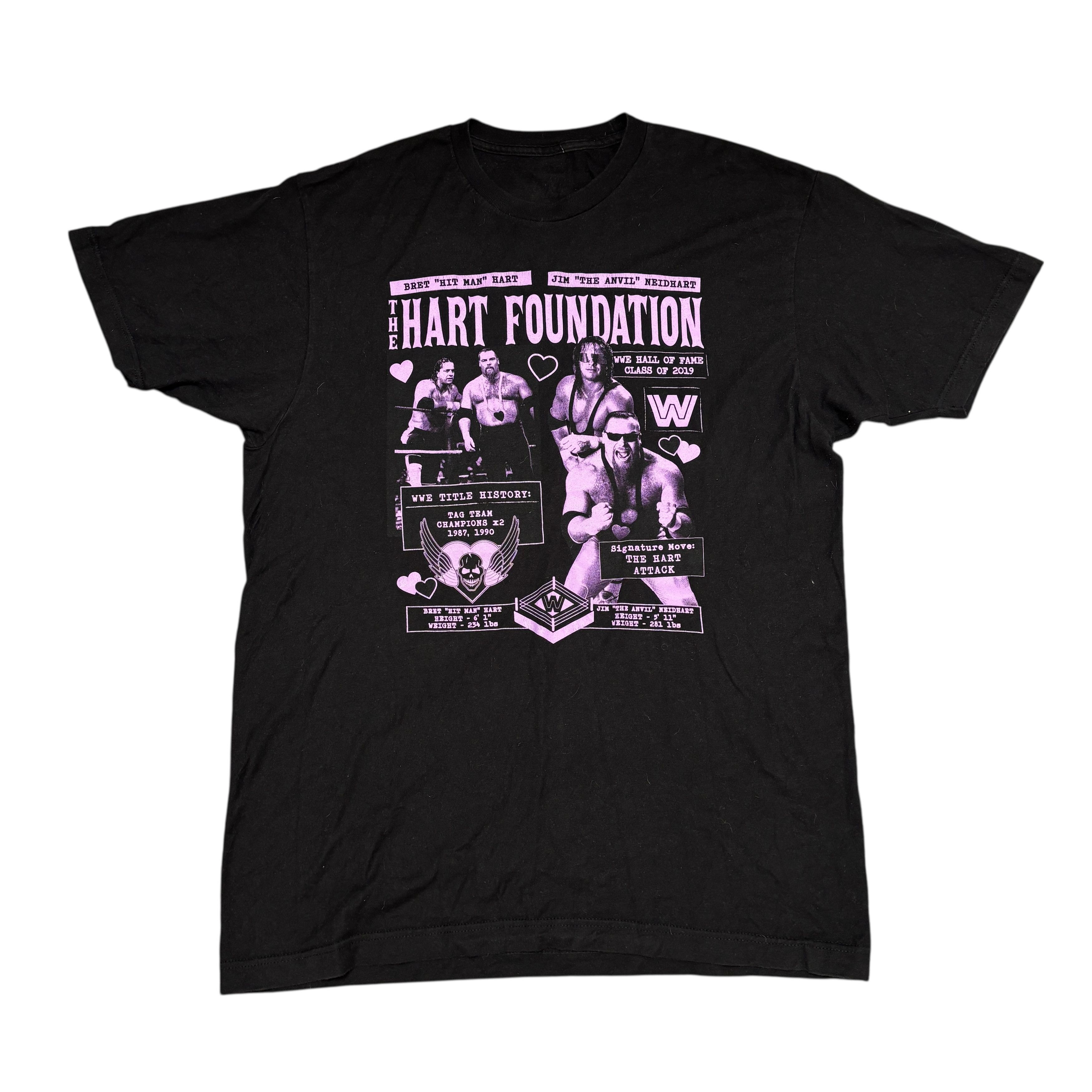 WWE Bret Hart Shirt Jim Neidhart Wrestling WWE WWF Sports Tee Size US L / EU 52-54 / 3 - 1 Thumbnail