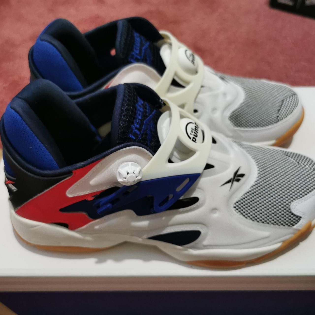 Reebok Reebok Pump Court Trainers - Size UK 7 / US 8 Navy Red White Size US 8 / EU 41 - 5 Thumbnail