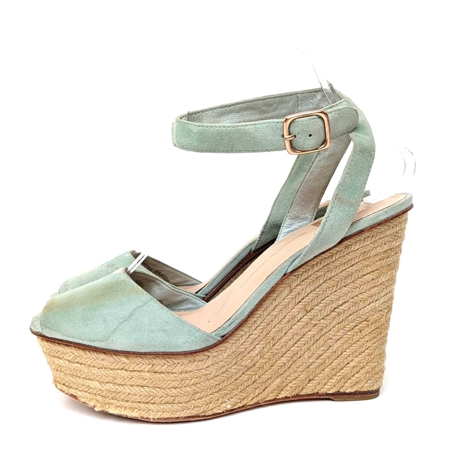 Dolce Vita Dolce Vita Suede Leather Platform Espadrille Wedge Sandals Size US 9 / IT 39 - 6 Thumbnail