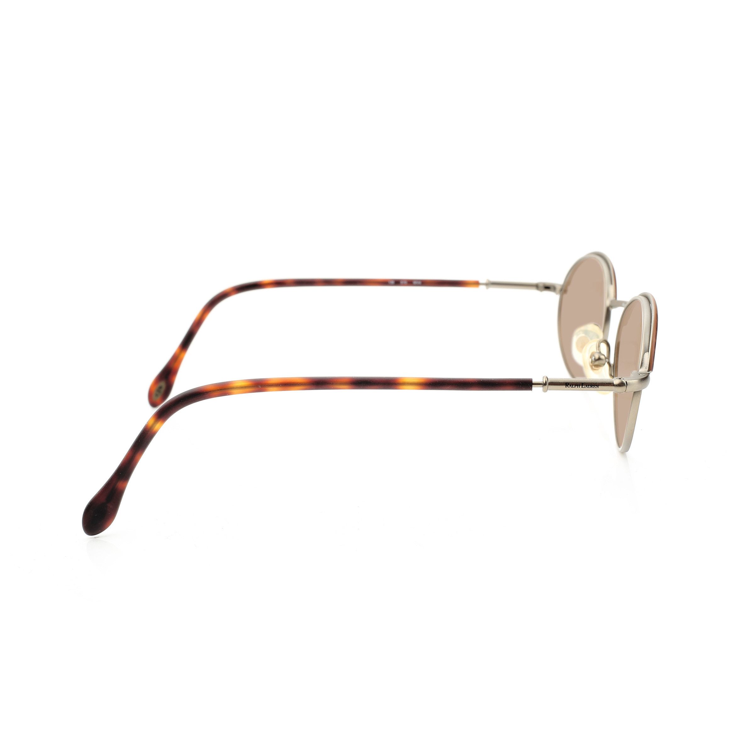 Ralph Lauren Ralph Lauren '90s Silver Dark Havana Oval Sunglasses Size ONE SIZE - 2 Thumbnail