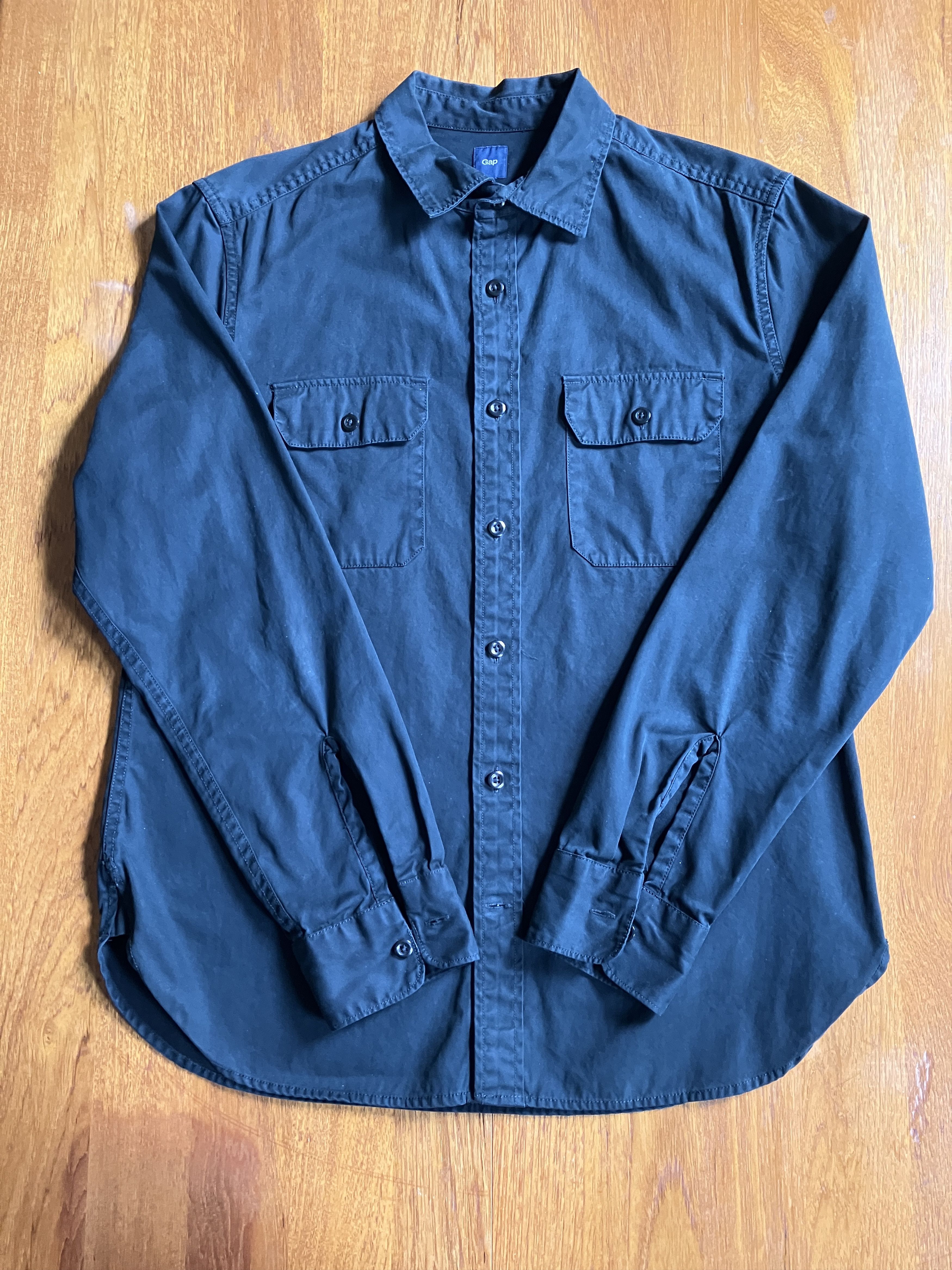 Gap Gap Black Utility Shirt Size US M / EU 48-50 / 2 - 1 Thumbnail