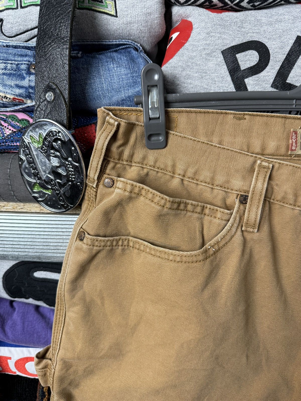 Levi's Vintage Levis Cargo Pants Brown 90s Carpenter Size US 38 / EU 54 - 4 Thumbnail