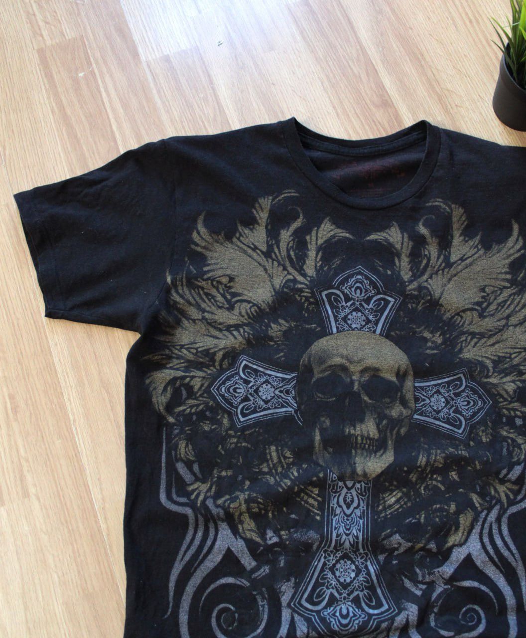 Affliction × Ed Hardy × If Six Was Nine 🔥 Rare Gothic Affliction Punk Skull Angel T Shirt Y2K Vintag Size US M / EU 48-50 / 2 - 2 Thumbnail