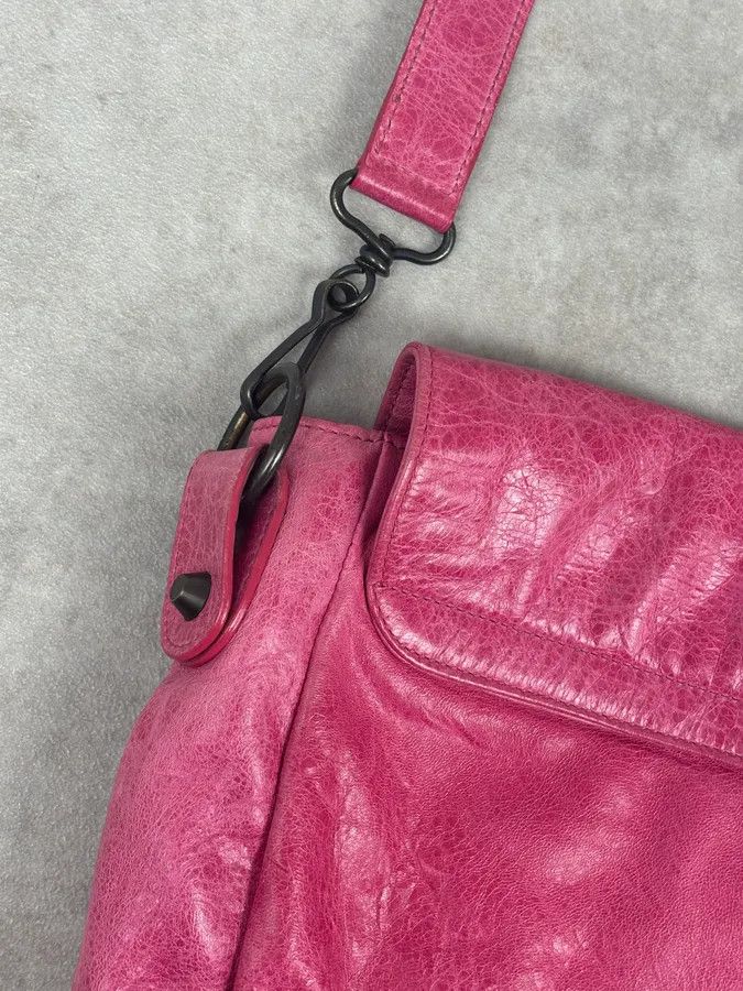 Balenciaga Balenciaga Moto City Messenger Studded Pink Bag Size ONE SIZE - 14 Thumbnail