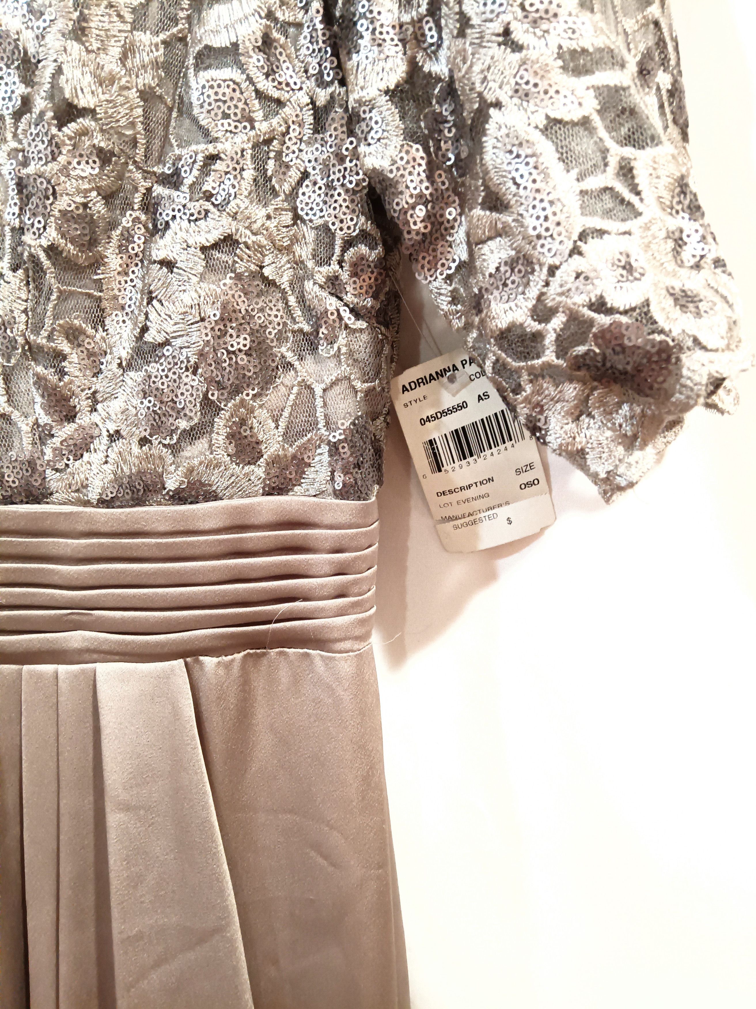 Adrianna Papell Adrianna Papell Maxi Dress Size 8 NWT Champagne Beige Color Size M / US 6-8 / IT 42-44 - 3 Thumbnail