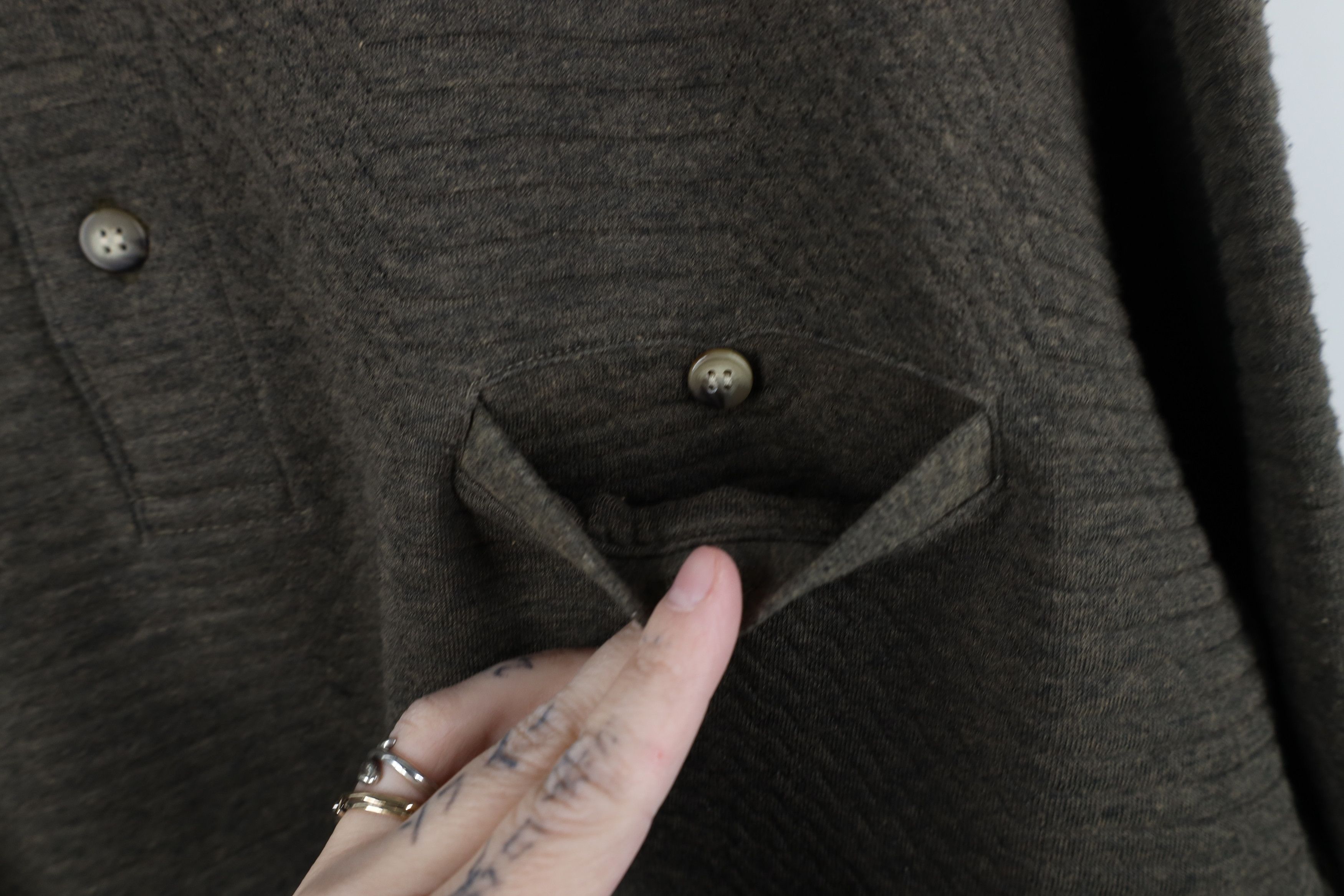 Vintage Vintage 90s Streetwear Textured Knit Collared Pullover Polo Size US L / EU 52-54 / 3 - 5 Thumbnail