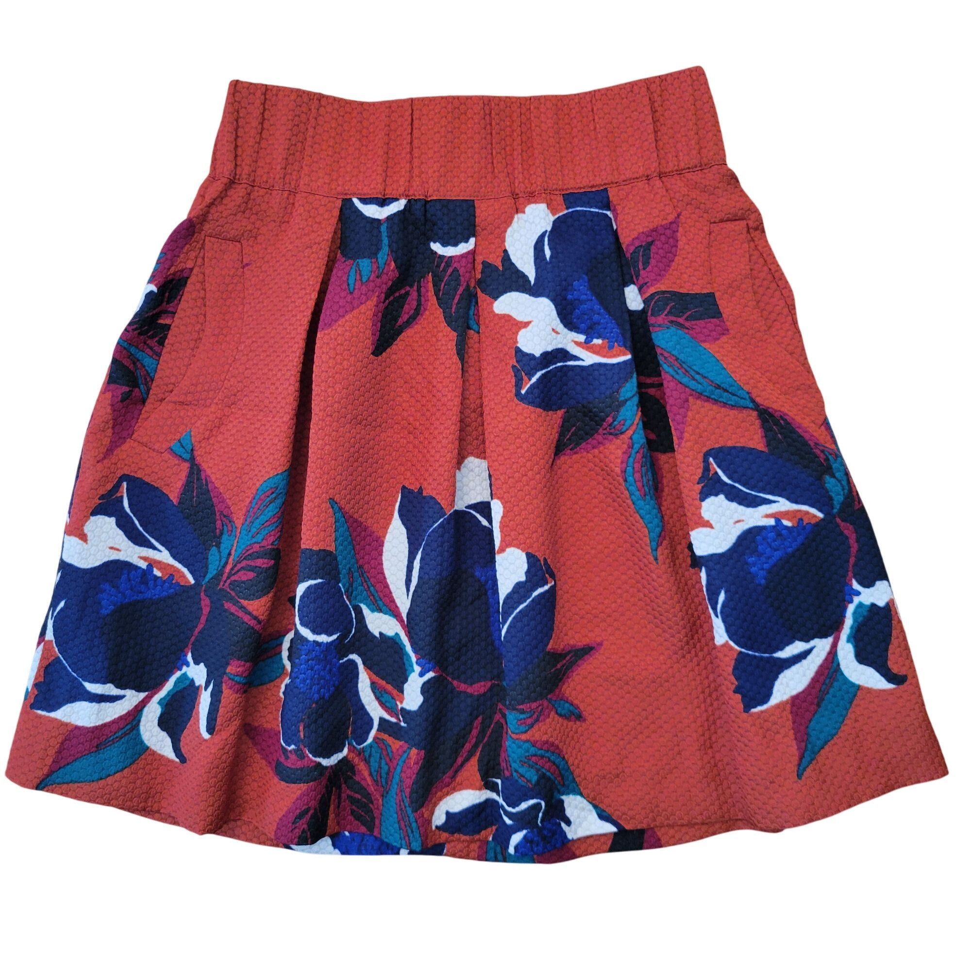 Anthropologie Anthropologie Maeve Textured Skirt Pockets Back Zipper 4 Ora Size 27" / US 4 / IT 40 - 1 Thumbnail
