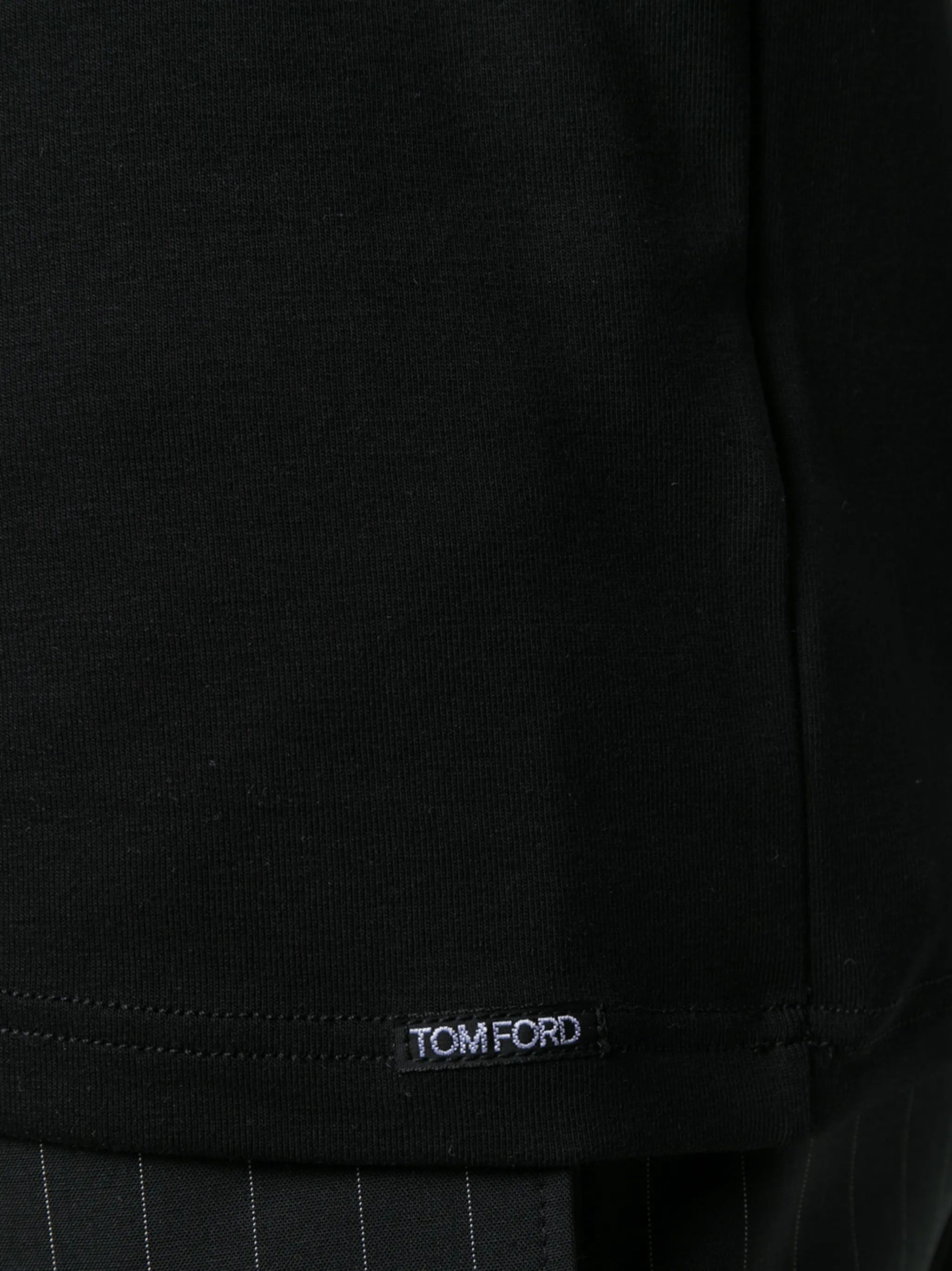 Tom Ford o1s22i1n0125 Cotton T-Shirt in Black Size US S / EU 44-46 / 1 - 5 Thumbnail