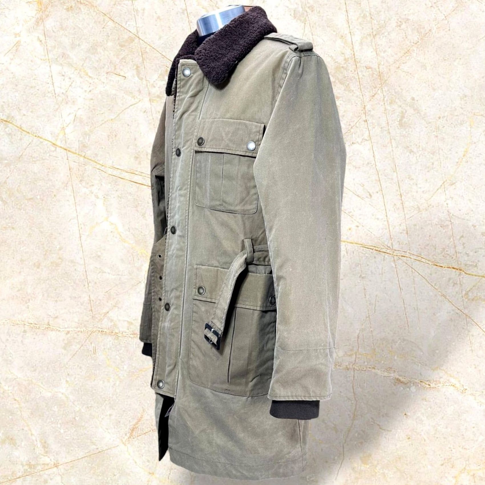 Timberland Timberland X British Millerain Premium Waxed Car Military Coat 8514J262 size L/G Size US L / EU 52-54 / 3 - 7 Thumbnail