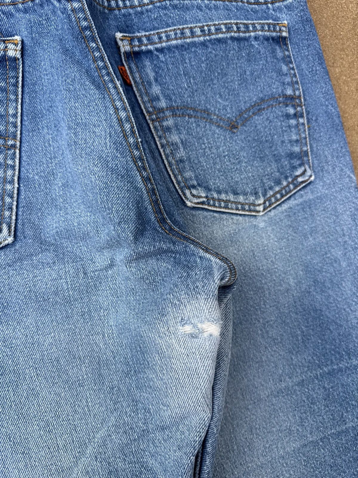 Levi's Vtg 80’s Levi’s 646 Orange Tab Bellbottom Flare Jeans 34x28 Size US 34 / EU 50 - 8 Thumbnail