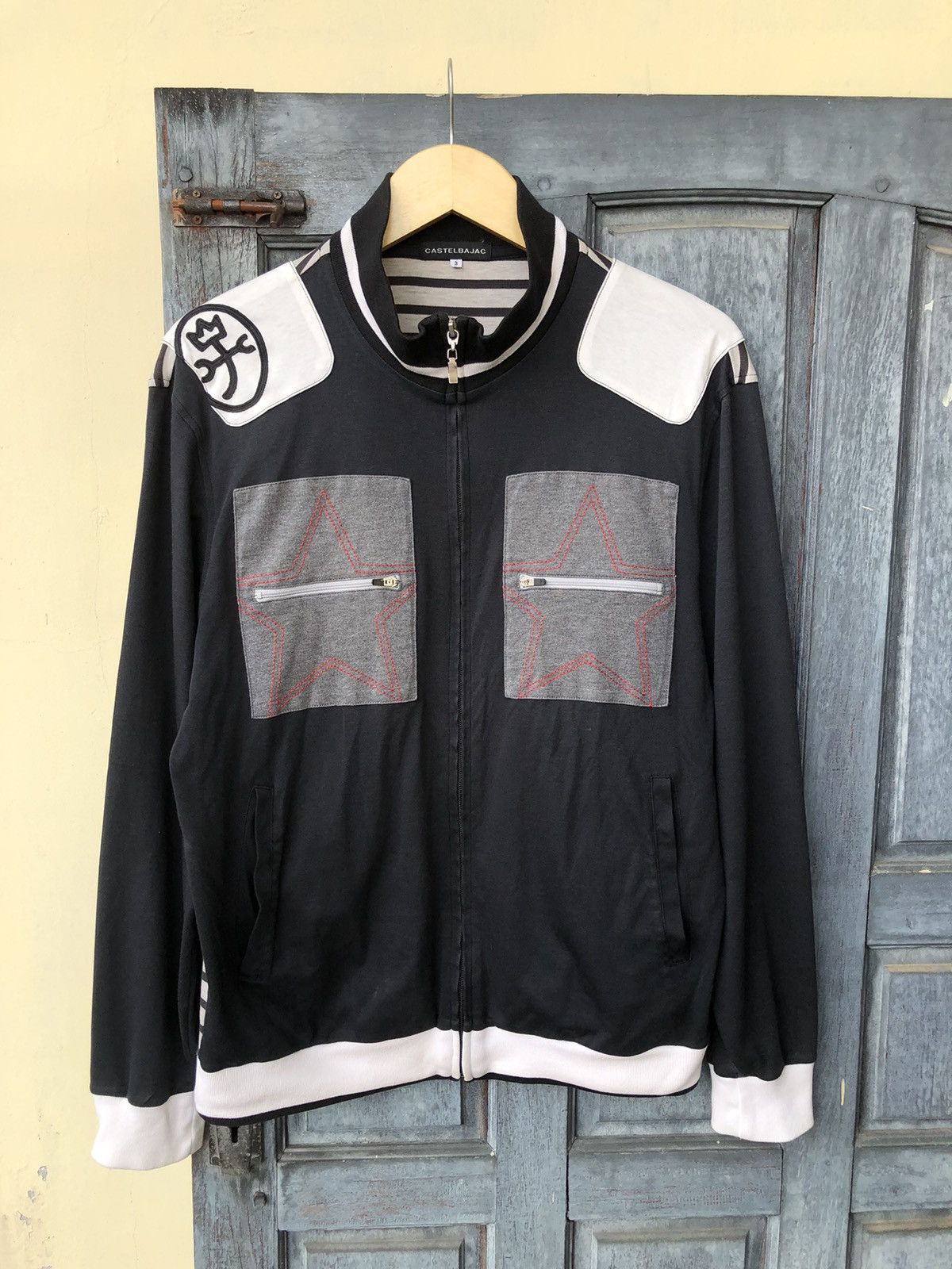 Jean Charles De Castelbajac Castlebajac Track Zip-Up Jacket Star Design & Embroidery Size US M / EU 48-50 / 2 - 1 Thumbnail