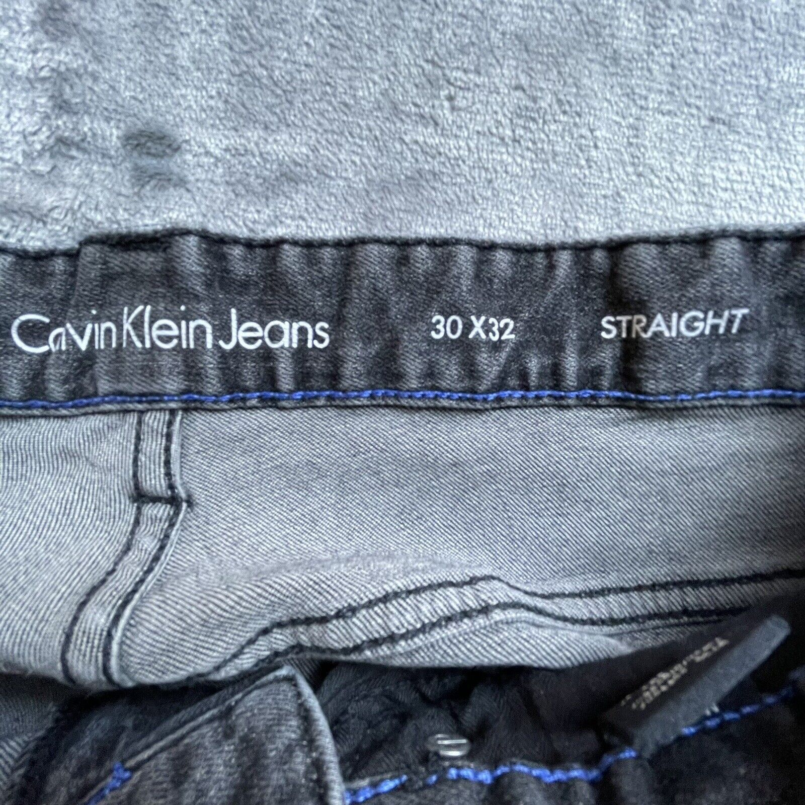Calvin Klein Calvin Klein Jeans 30 Black Denim Straight Rocker Grunge Size US 30 / EU 46 - 5 Thumbnail