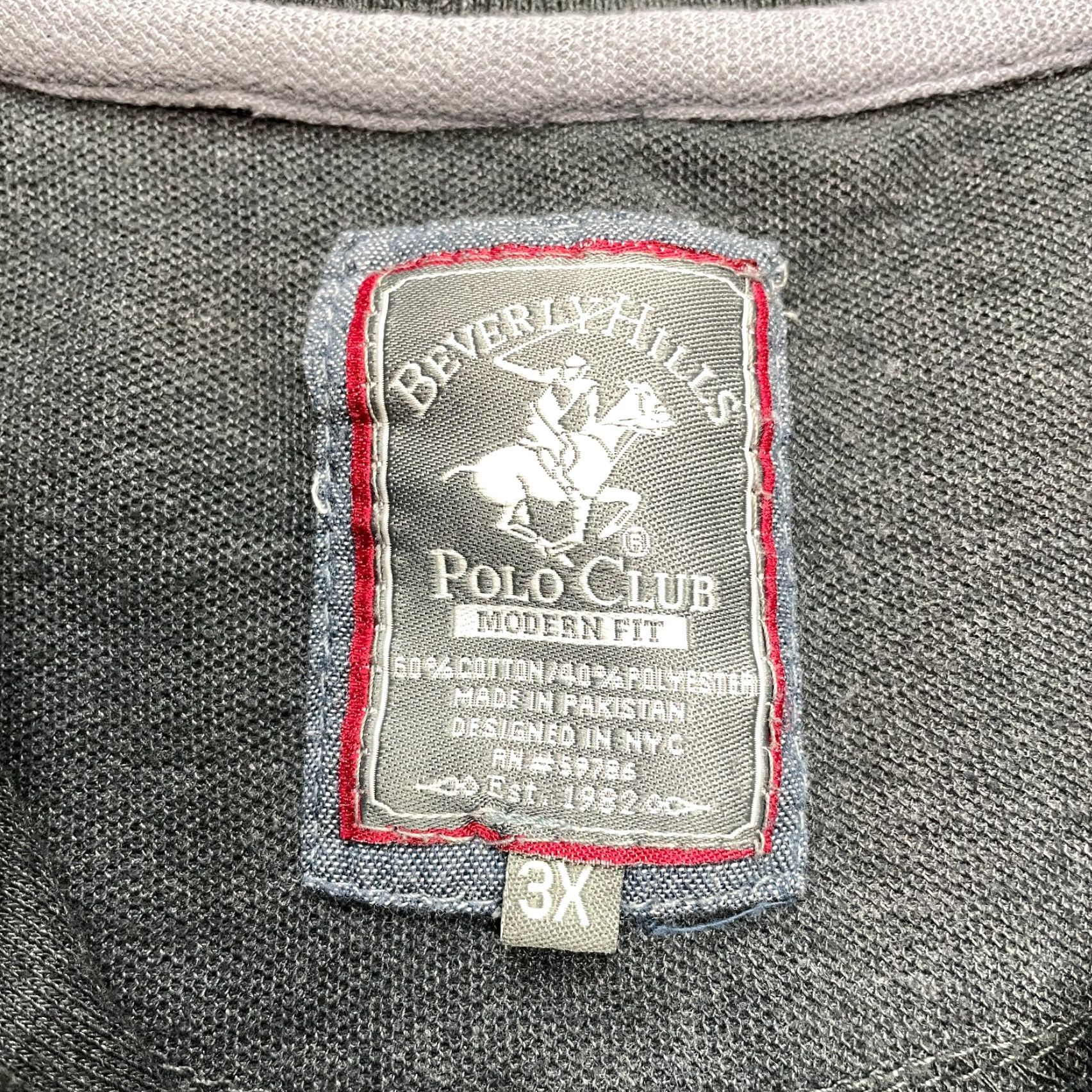 Beverly Hills Polo Club Beverly Hills Polo Club Shirt Mens 3XL Dark Gray Short Sleeve Modern Fit Collar Size US XXL / EU 58 / 5 - 2 Thumbnail