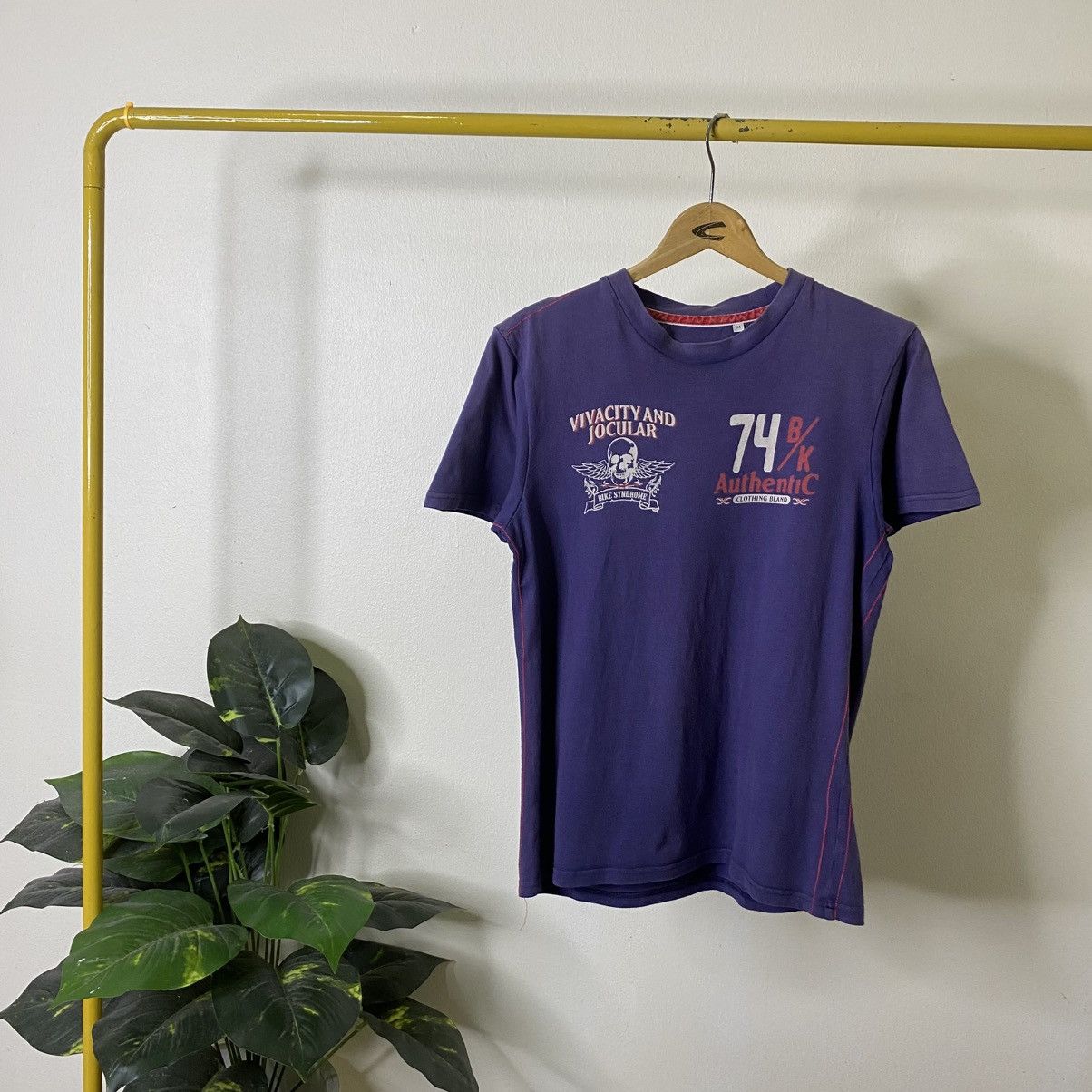 Vintage Y2K Bike Athletic Skulls Jnco Soutpole Style T Shirt Size US M / EU 48-50 / 2 - 6 Thumbnail