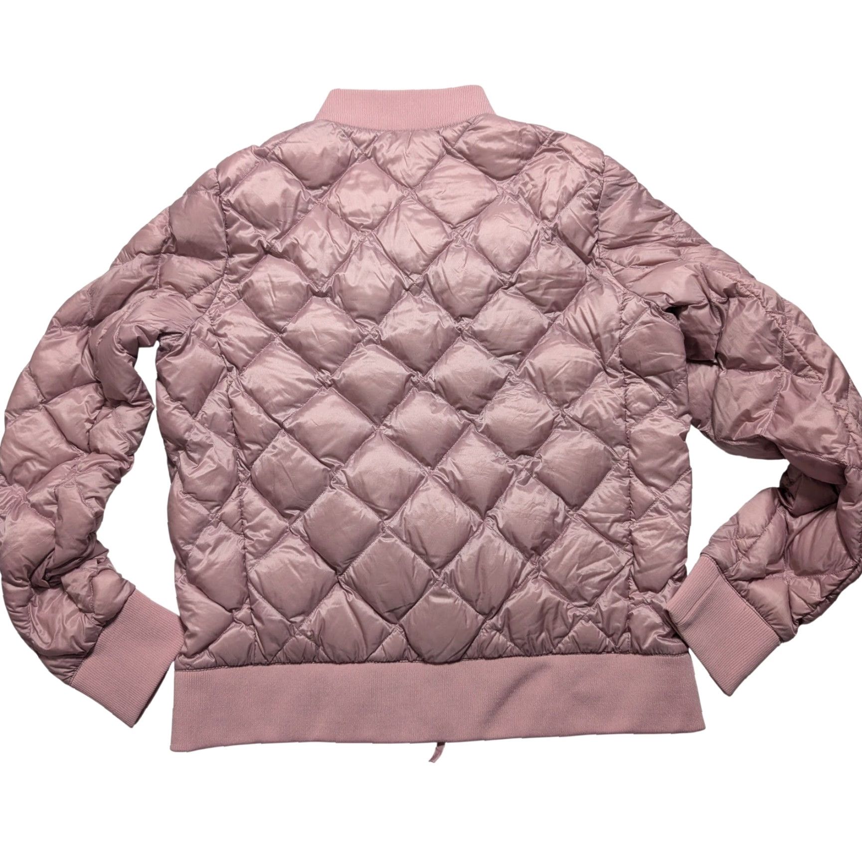 Vintage 32 Degrees Heat Womens Down Quilted Bomber Jacket Mauve Pink Size Medium Size M / US 6-8 / IT 42-44 - 2 Thumbnail