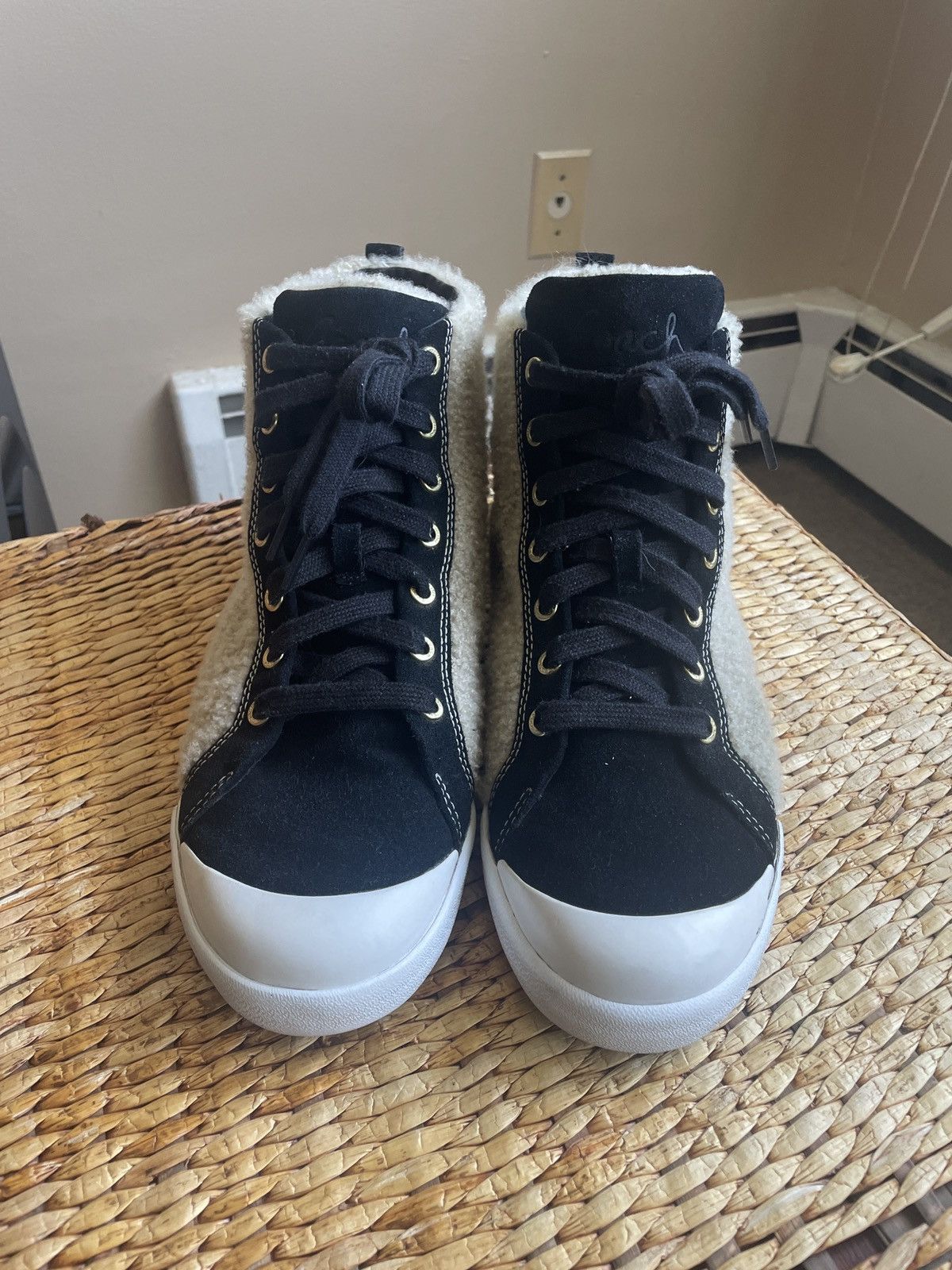 Coach Coach Shearling Sneakers Size US 11 / IT 41 - 5 Thumbnail