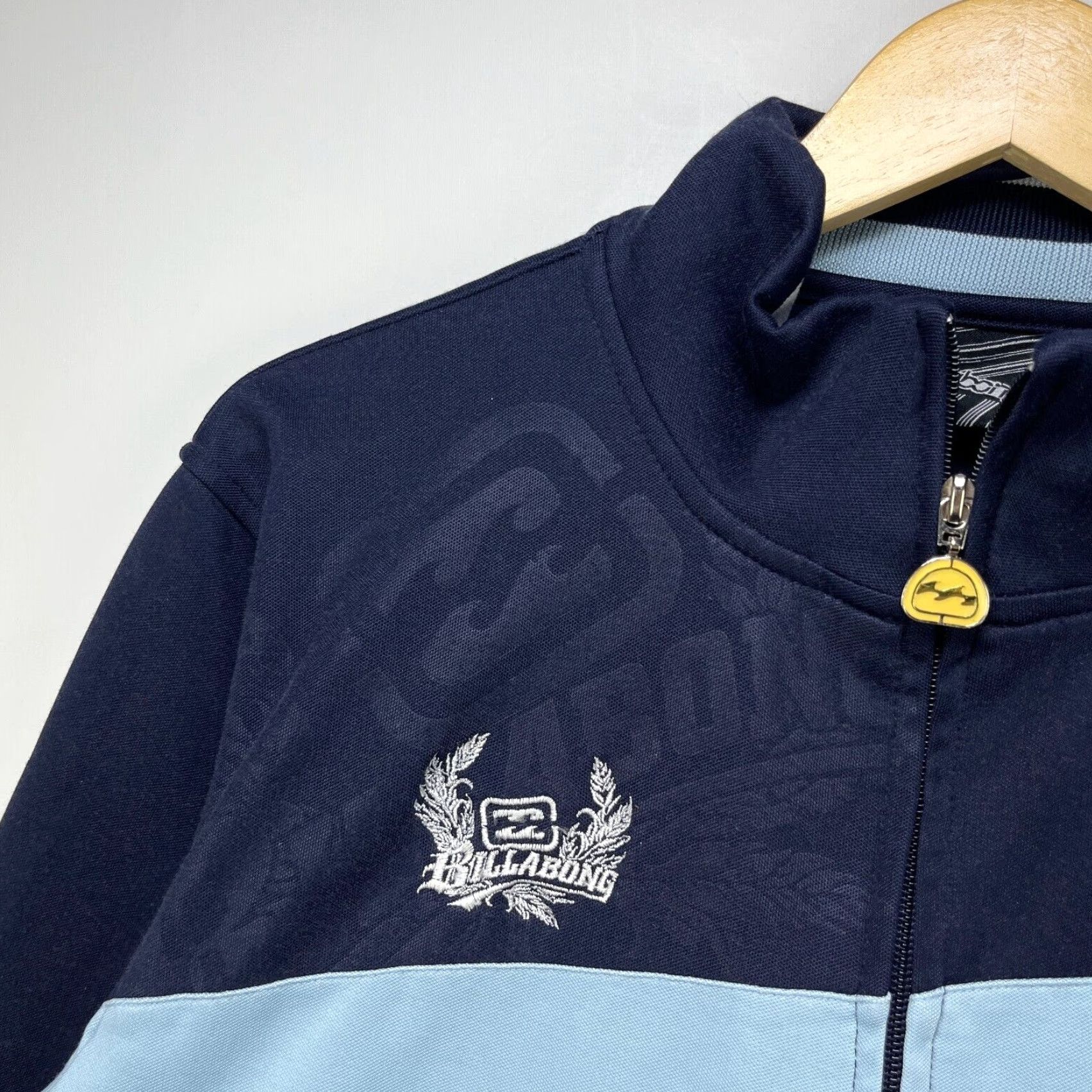 Billabong VINTAGE Billabong Jacket Men L Black Zip-Up Cotton Blend Track Shirt Size US L / EU 52-54 / 3 - 3 Thumbnail