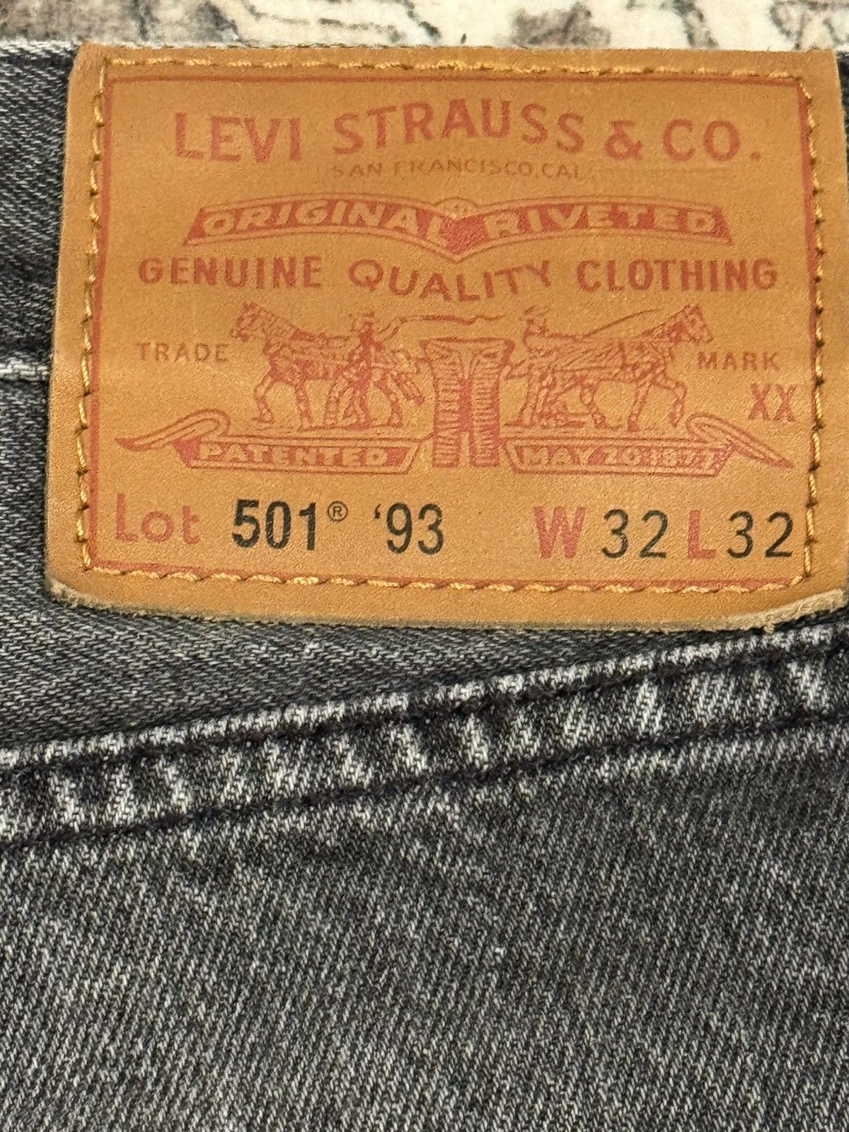 Levi's Levis 501 Denim Jeans W32 L32 Vintage Big E Size US 32 / EU 48 - 4 Thumbnail
