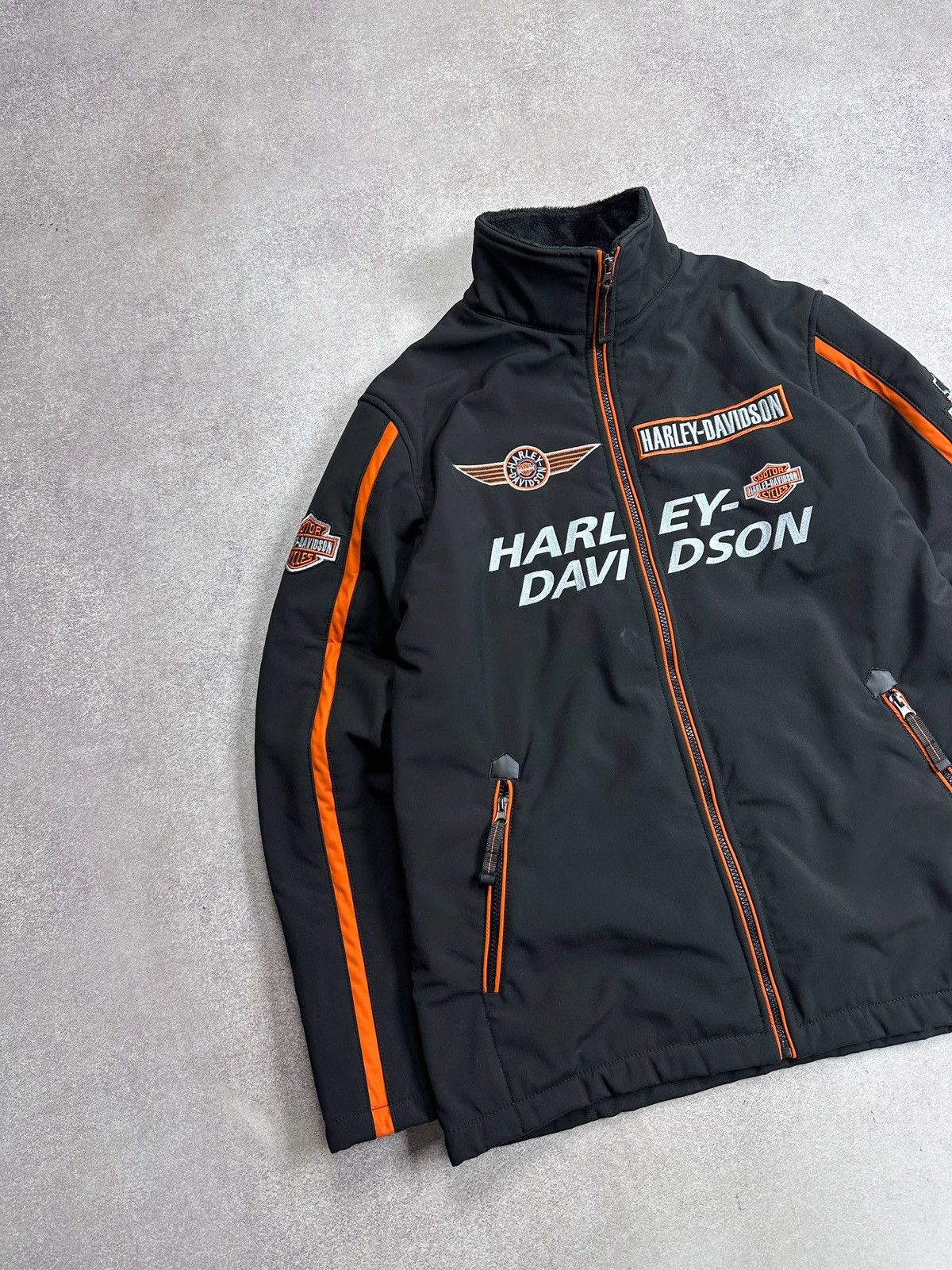 Harley Davidson Vintage 90s Harley Davidson Biker Racing Y2K Jacket XL Size US XL / EU 56 / 4 - 5 Thumbnail