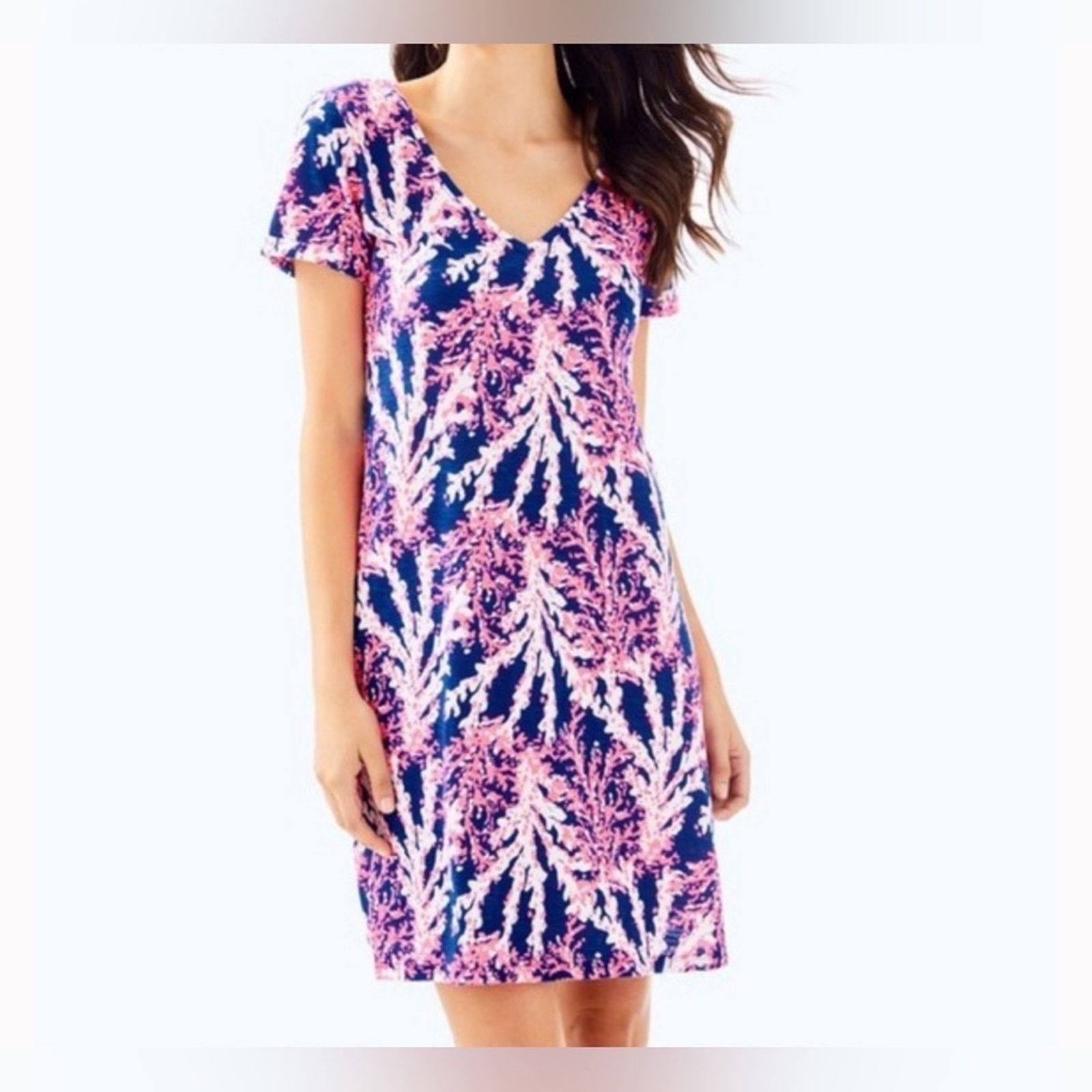 Lilly Pulitzer Lilly Pulitzer Jessica Dress Beyond The Sea Print Size XXS / US 00 / IT 34 - 8 Thumbnail