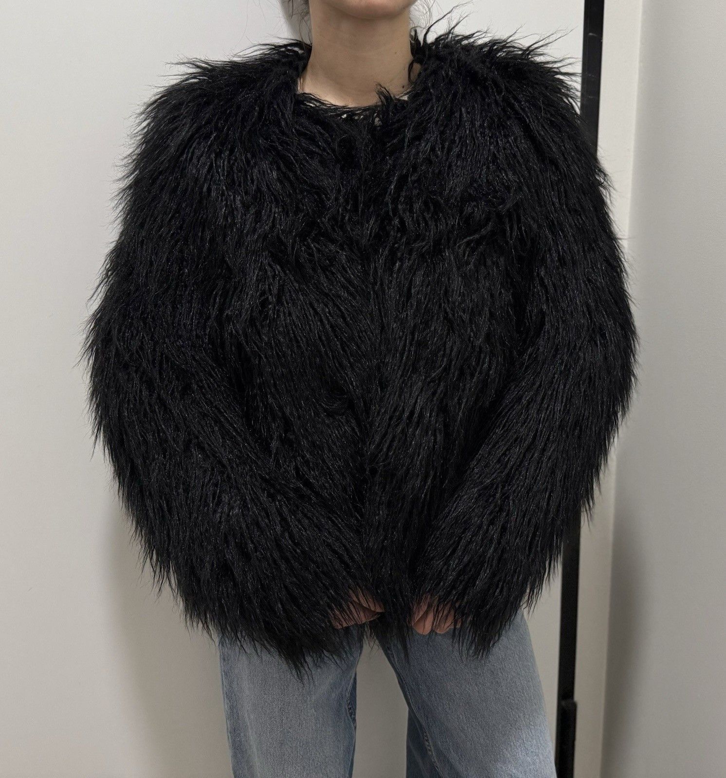 Samsoe Samsoe DDP Samsoe Samsoe Sophia Womens Faux Fur Jacket Black Size M Size M / US 6-8 / IT 42-44 - 5 Thumbnail