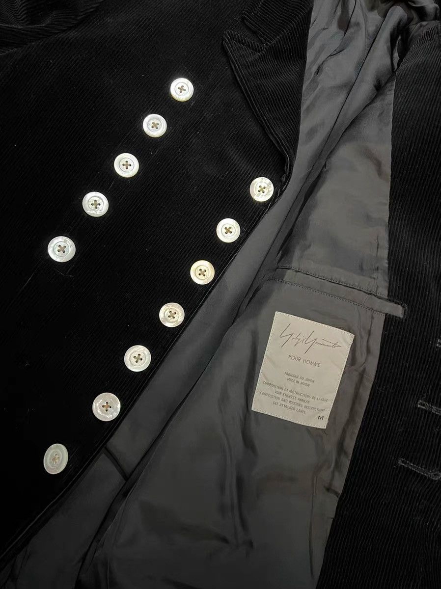 Yohji Yamamoto Yohji Yamamoto Pour Homme AW96 White Button Corduroy Coat Size US M / EU 48-50 / 2 - 4 Thumbnail