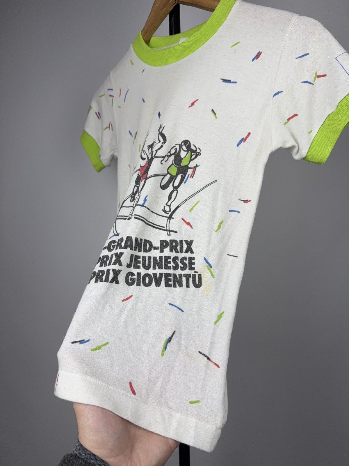 Adidas 1980s Adidas Trefoil Grand Prix Cycling Women’s T-Shirt Size XS / US 0-2 / IT 36-38 - 9 Thumbnail