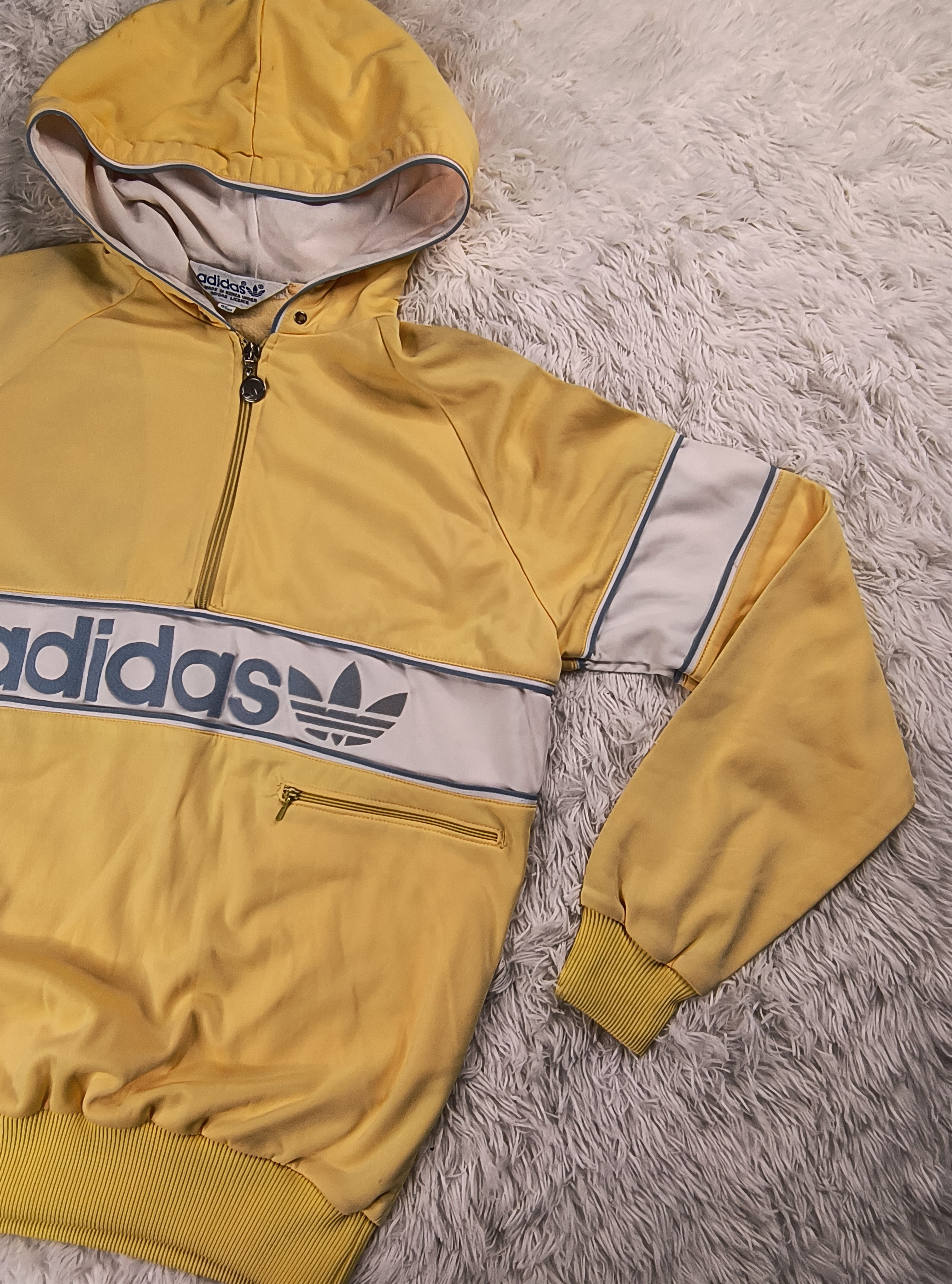 Adidas Vintage Korean Adidas 1/4 zip hoodie Size US L / EU 52-54 / 3 - 3 Thumbnail