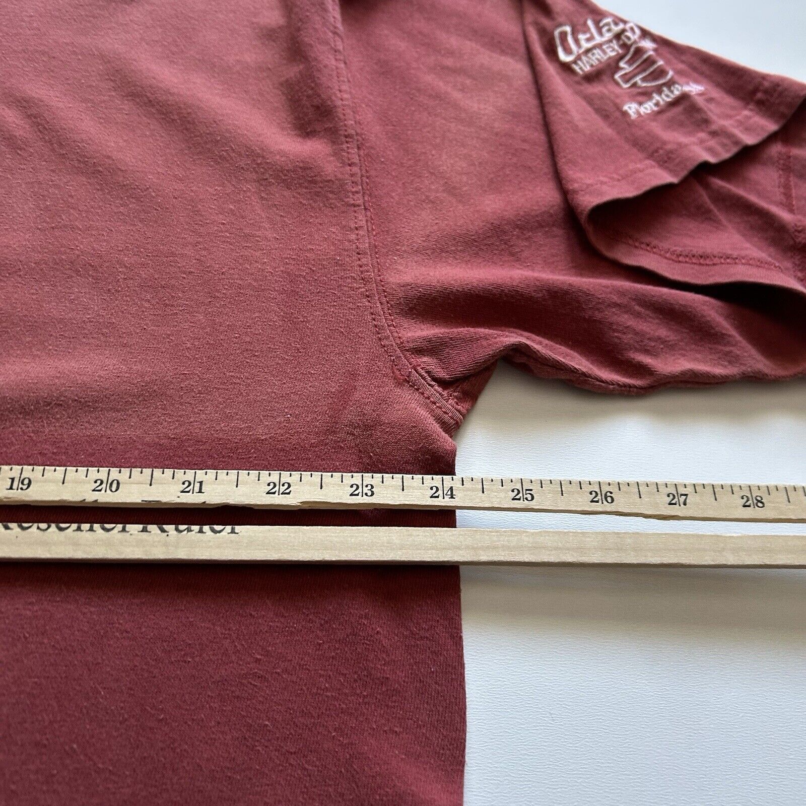 Harley Davidson Vintage Y2K Harley Davidson T Shirt 2XL Sun Faded Red Rare Size US XXL / EU 58 / 5 - 6 Thumbnail