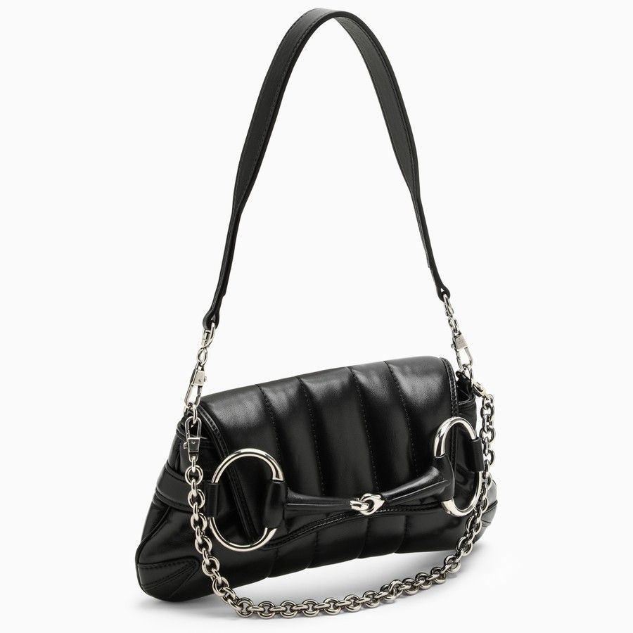 Gucci o1d2blof0824 Size: OS / Horsebit Chain Small Bag in Black Size ONE SIZE - 5 Thumbnail