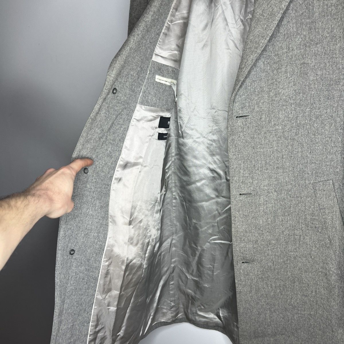 Hugo Boss × Vintage Mens Hugo Boss wool cashemere COAT luxury jacket coatch Size US L / EU 52-54 / 3 - 10 Thumbnail