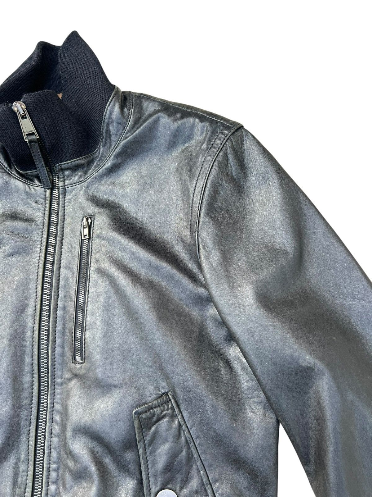 Valentino Valentino Patina Lambskin Leather Bomber Jacket Size US S / EU 44-46 / 1 - 7 Thumbnail