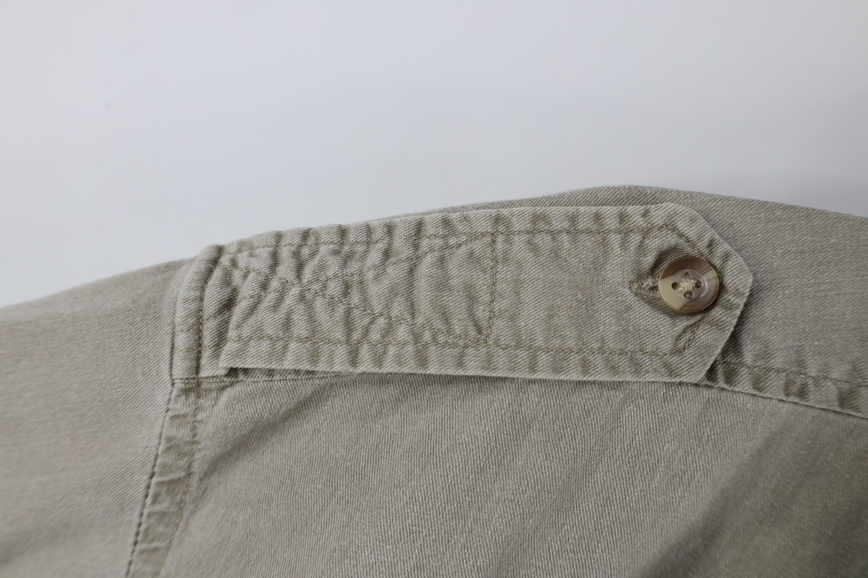 Vintage Vintage 90s Streetwear Stonewash Military Button Shirt Size US XL / EU 56 / 4 - 6 Thumbnail