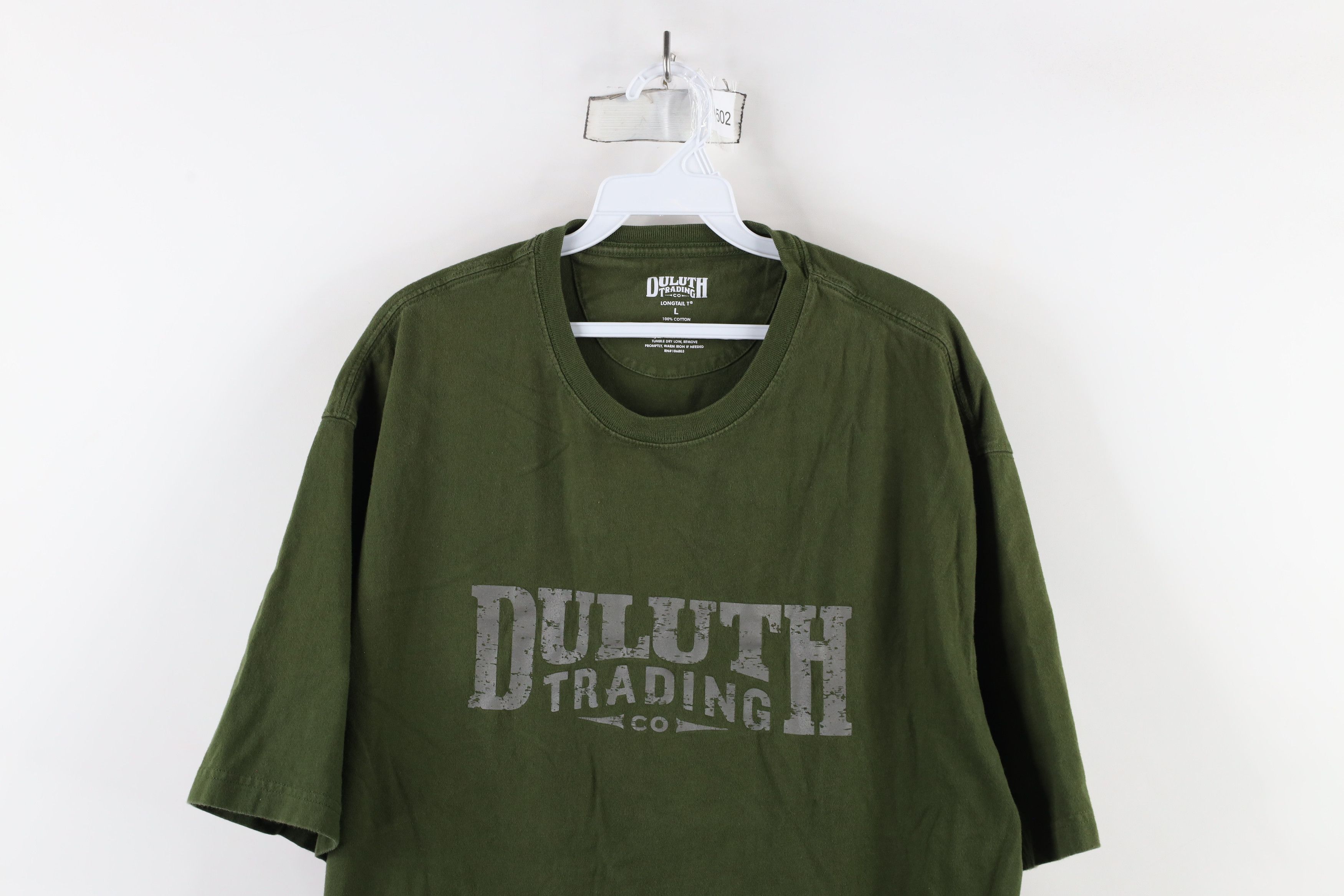 Duluth Trading Company × Vintage Duluth Trading Co Big Logo Longtail Short Sleeve T-Shirt Size US L / EU 52-54 / 3 - 2 Thumbnail