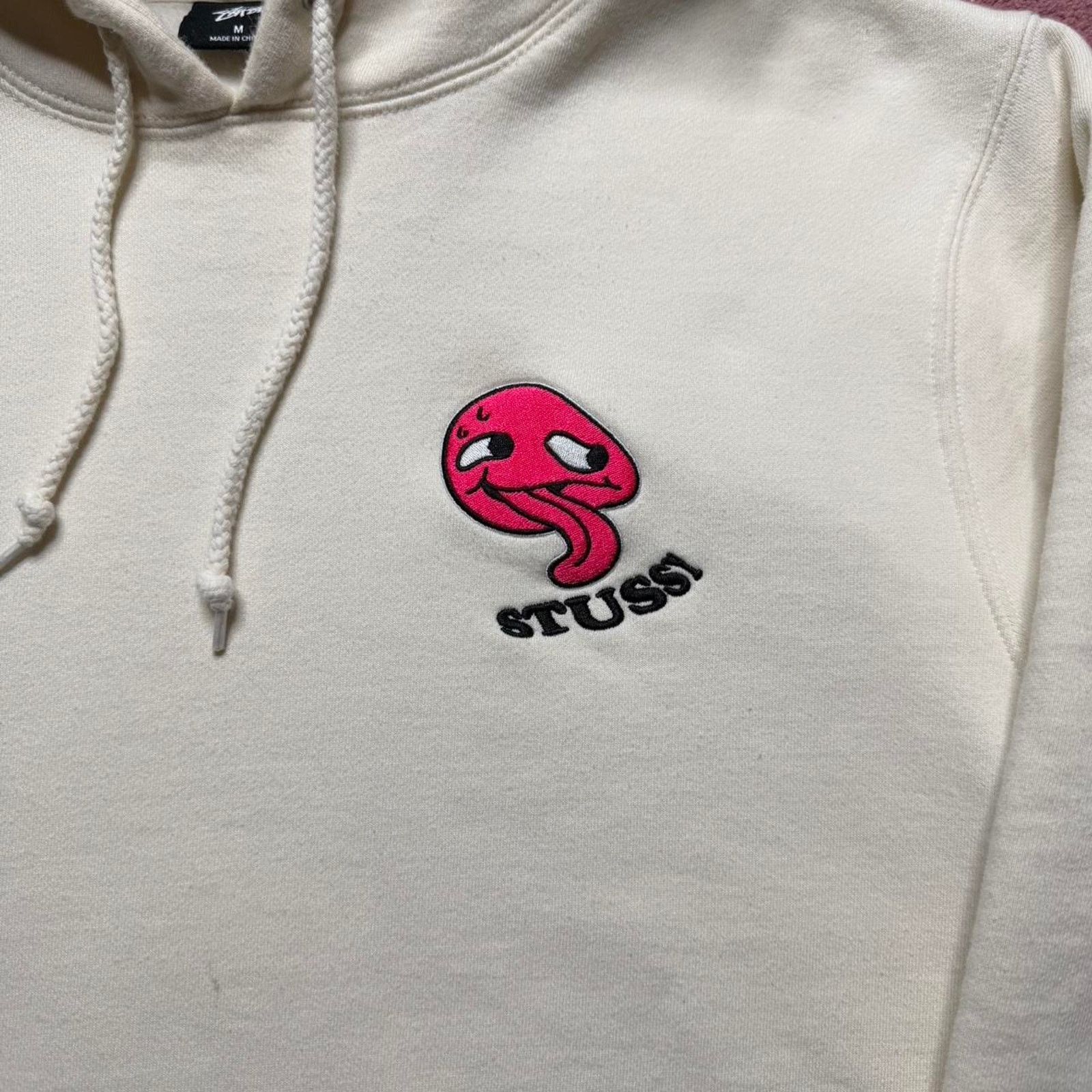 Stussy Stussy Embroidered Dose Graphic Logo Pullover Hoodie Medium Size US M / EU 48-50 / 2 - 3 Thumbnail