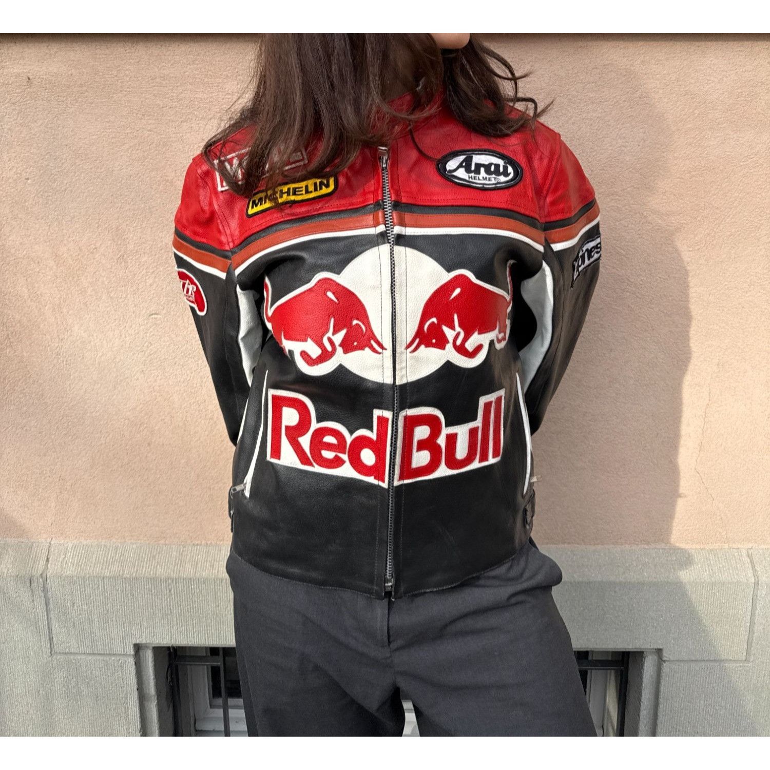 Redbull racing leather jacket