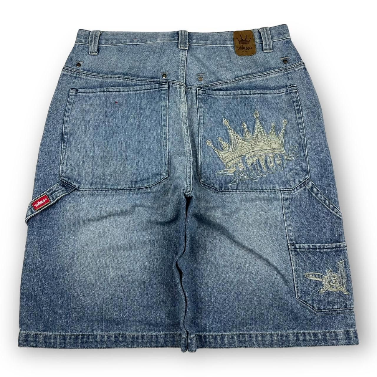 JNCO JNCO Men's Blue Shorts Size US 35 - 1 Thumbnail