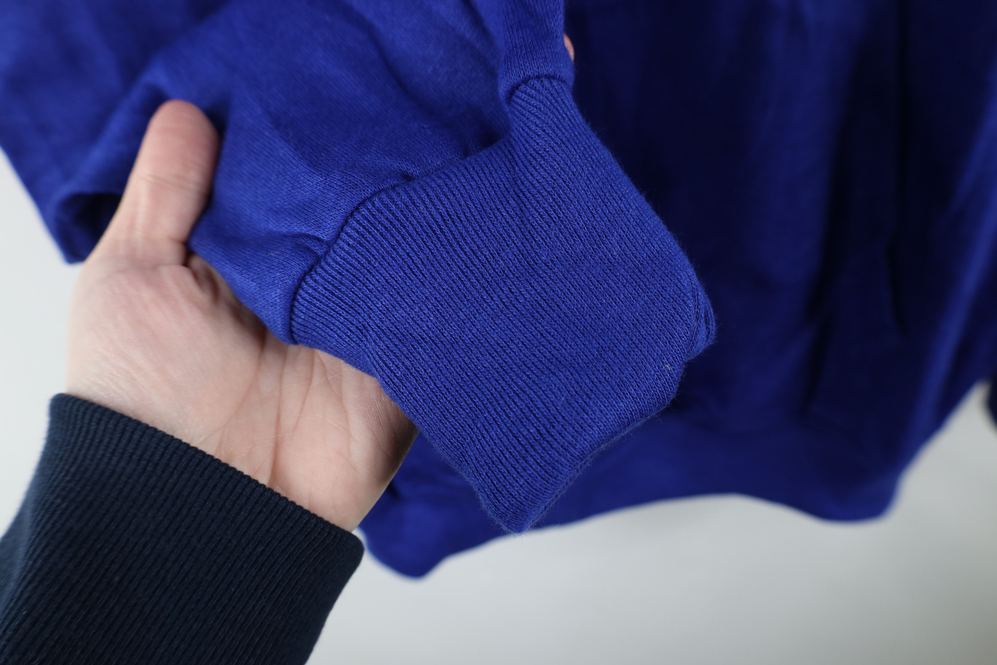 Vintage Deadstock Vintage 70s 80s Streetwear Hoodie Sweatshirt Blue Size US M / EU 48-50 / 2 - 8 Thumbnail