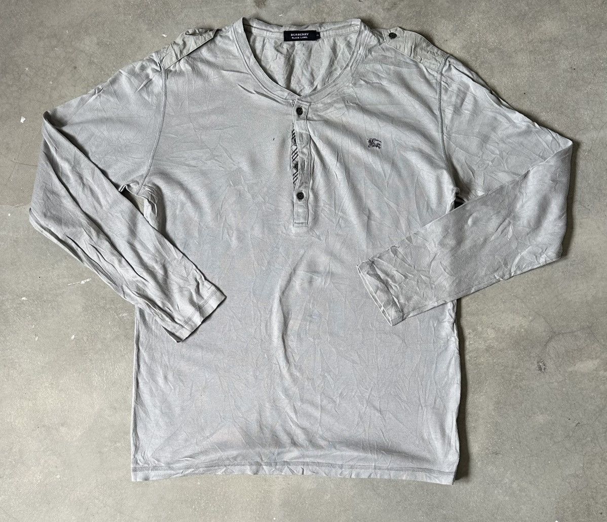 Burberry BURBERRY BLACK LABEL LONG SLEEVE TEE Size US M / EU 48-50 / 2 - 1 Thumbnail
